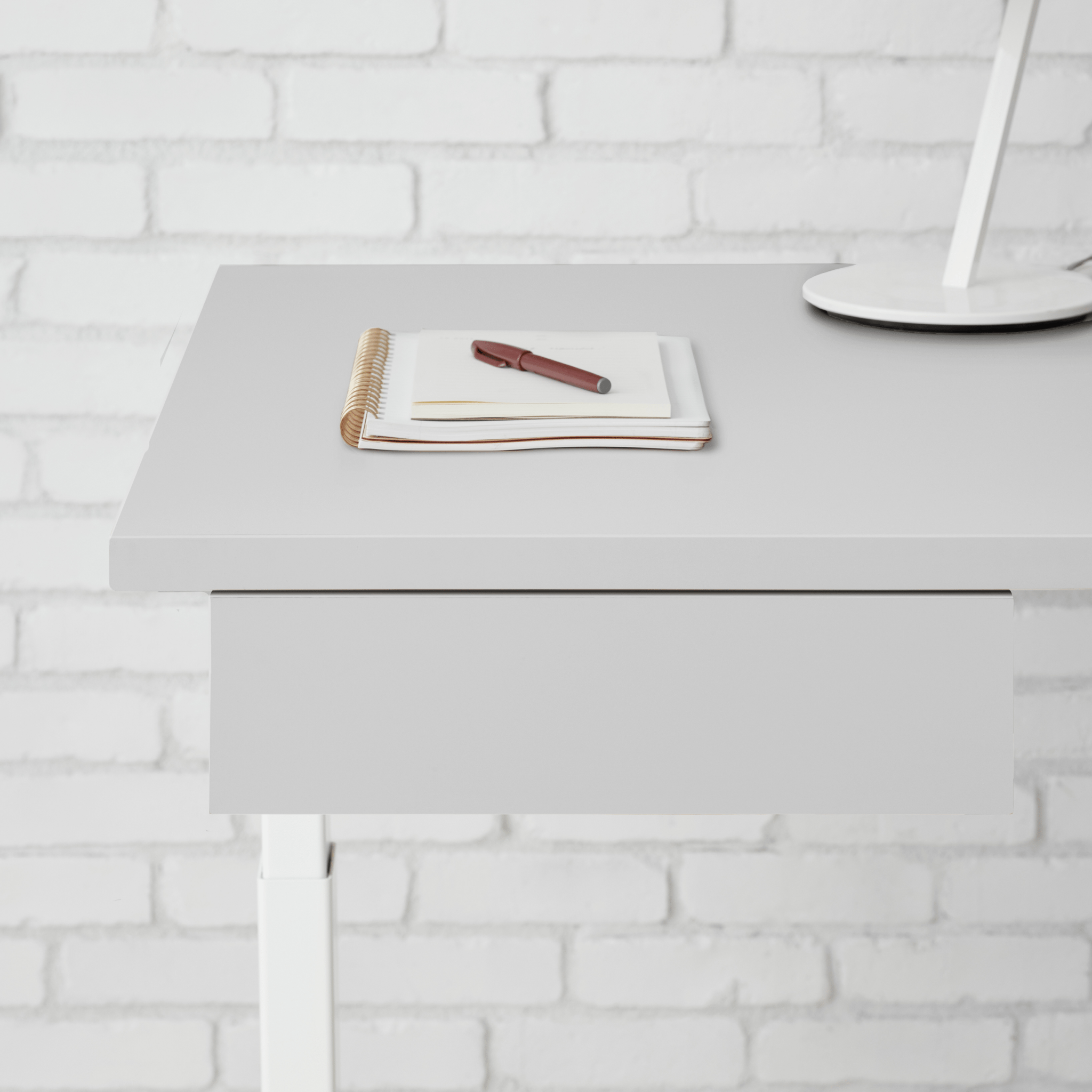 Desk Drawer - White-Pale Grey - Blanc-Gris Clair