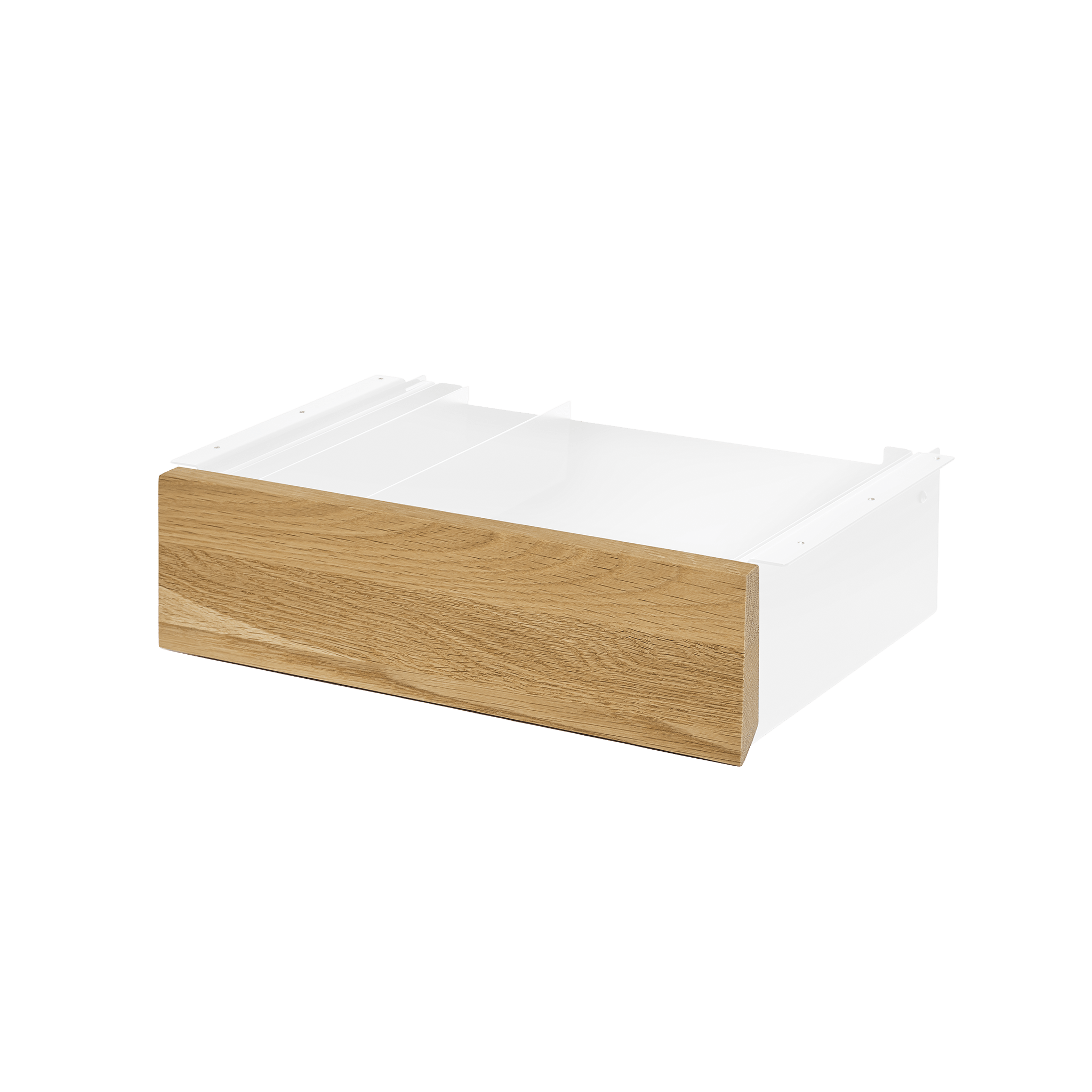 Desk Drawer - White-White oak - Blanc-Chêne Blanc