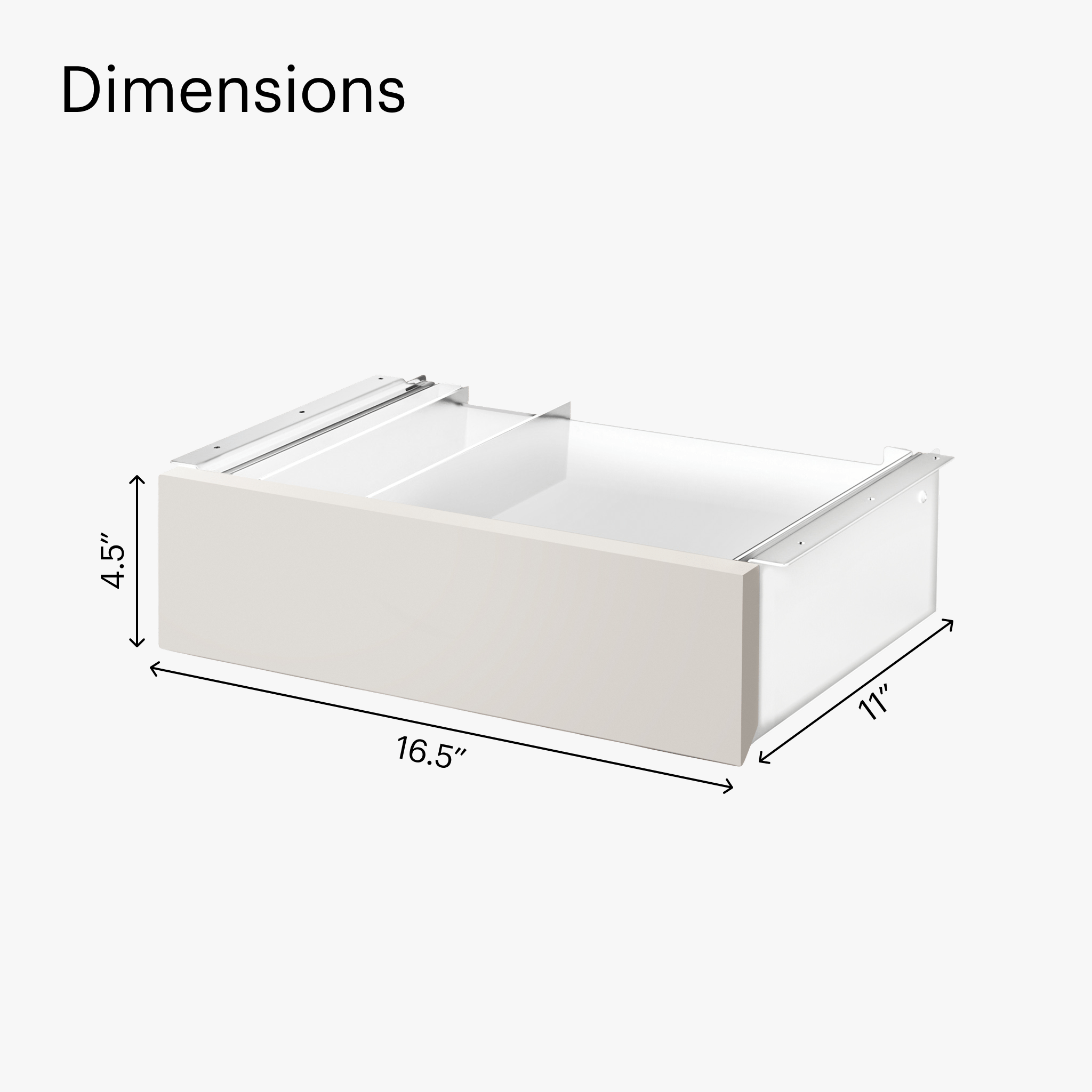 Desk Drawer - White-Pale grey - Blanc-Gris Clair - first-image