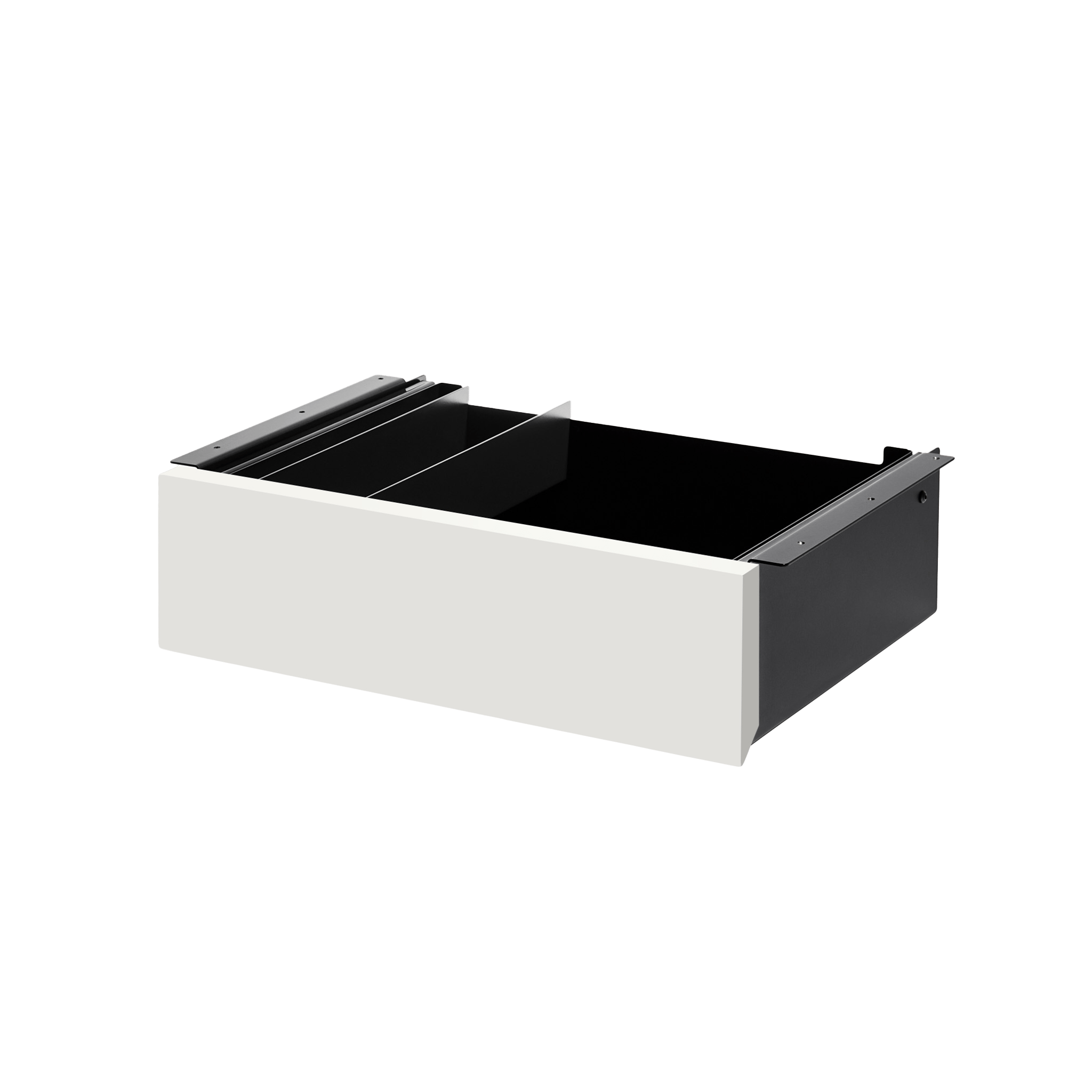 Desk Drawer - Black-Ice white - Noir-Blanc Glacial