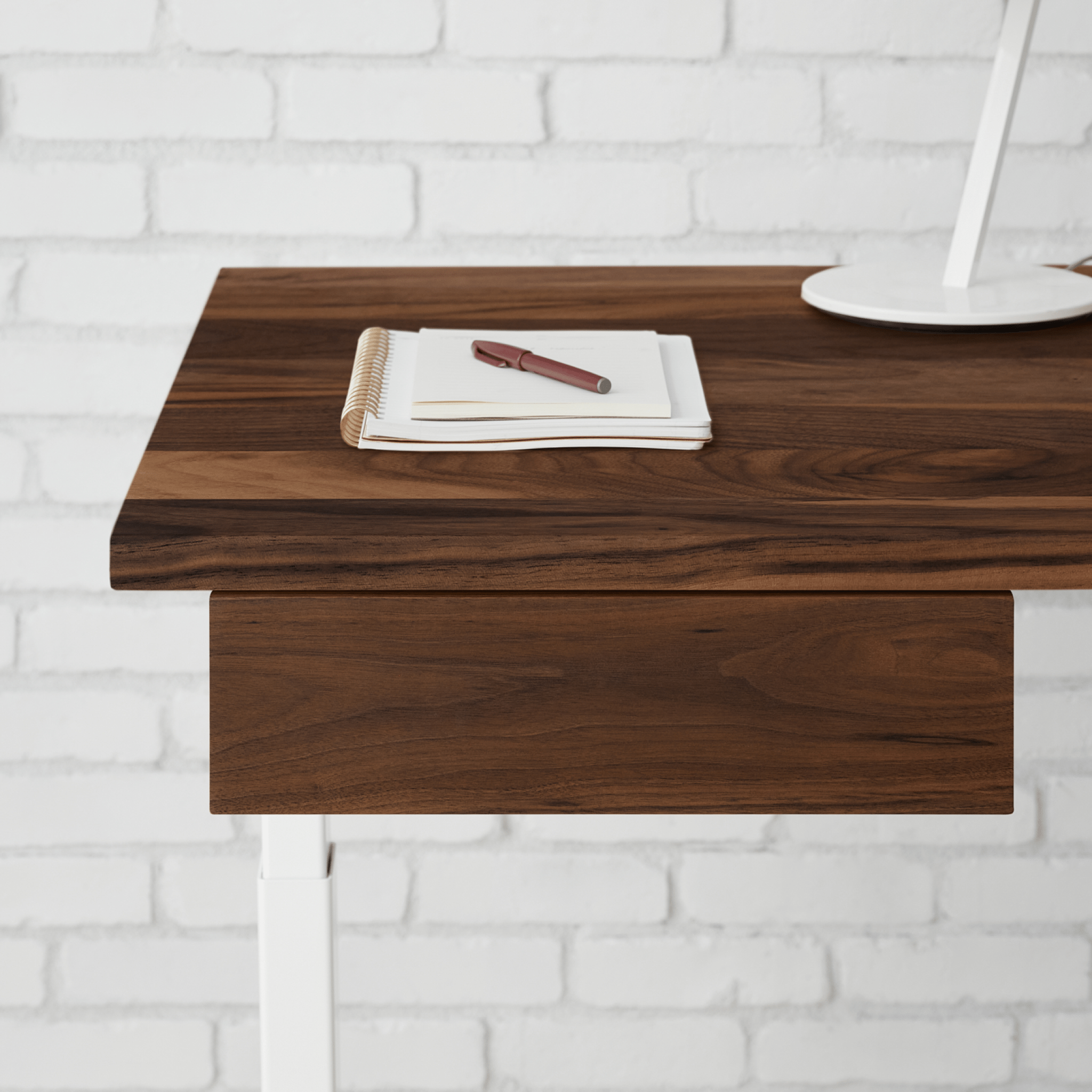 Desk Drawer - White-Walnut - Blanc-Noyer