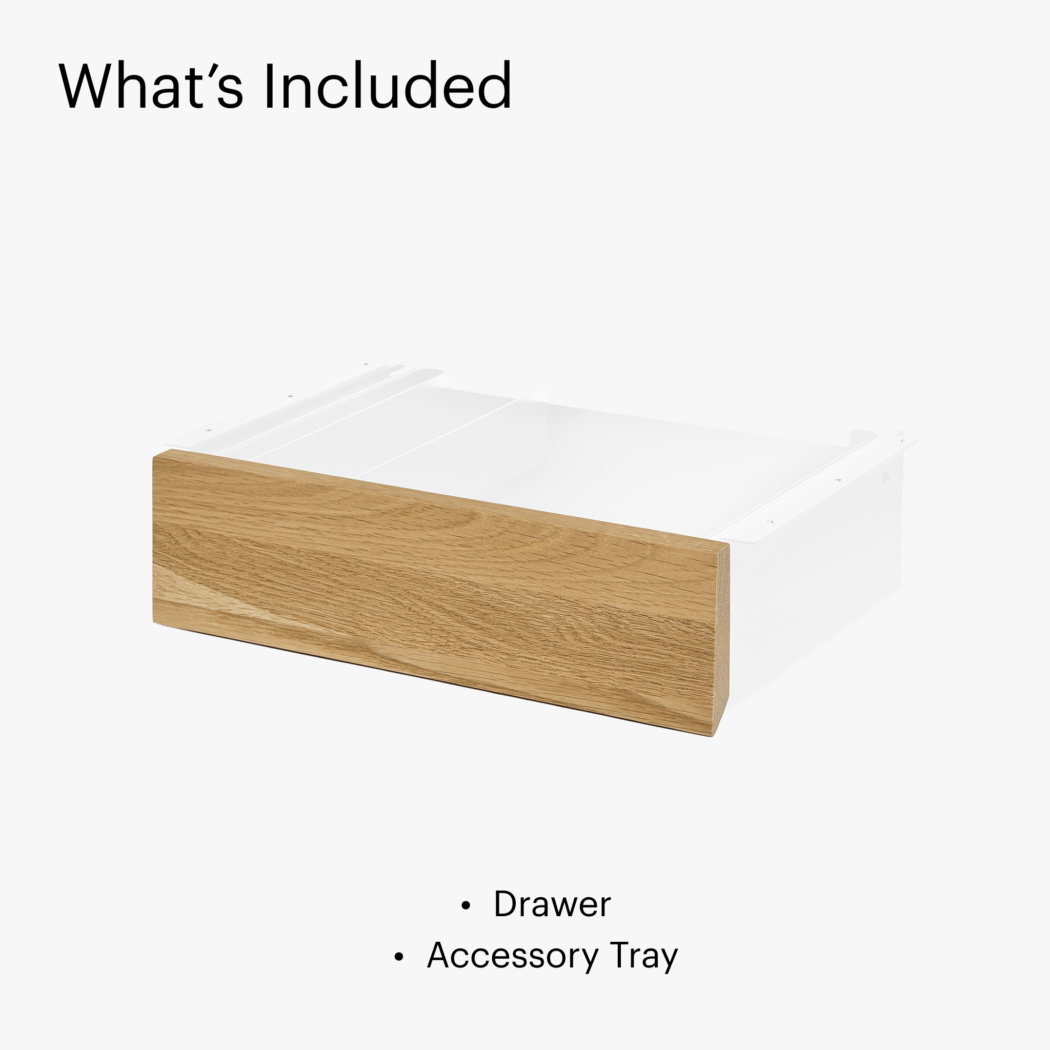 Desk Drawer - White-White oak - Blanc-Chêne Blanc - first-image