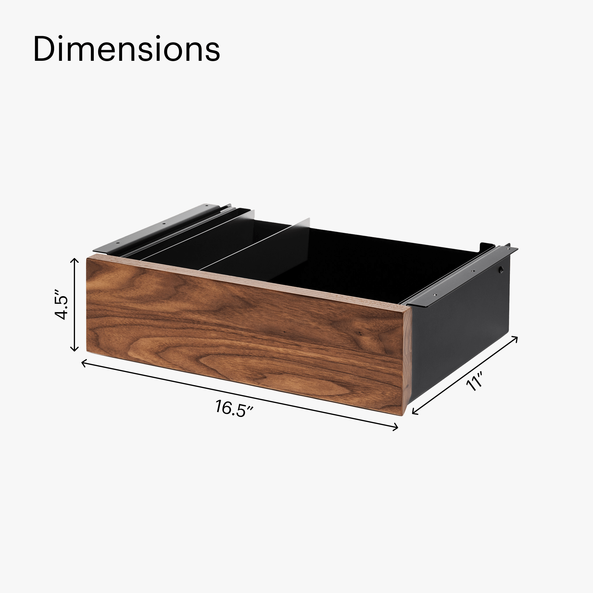 Desk Drawer - Black-Walnut - Noir-Noyer - first-image