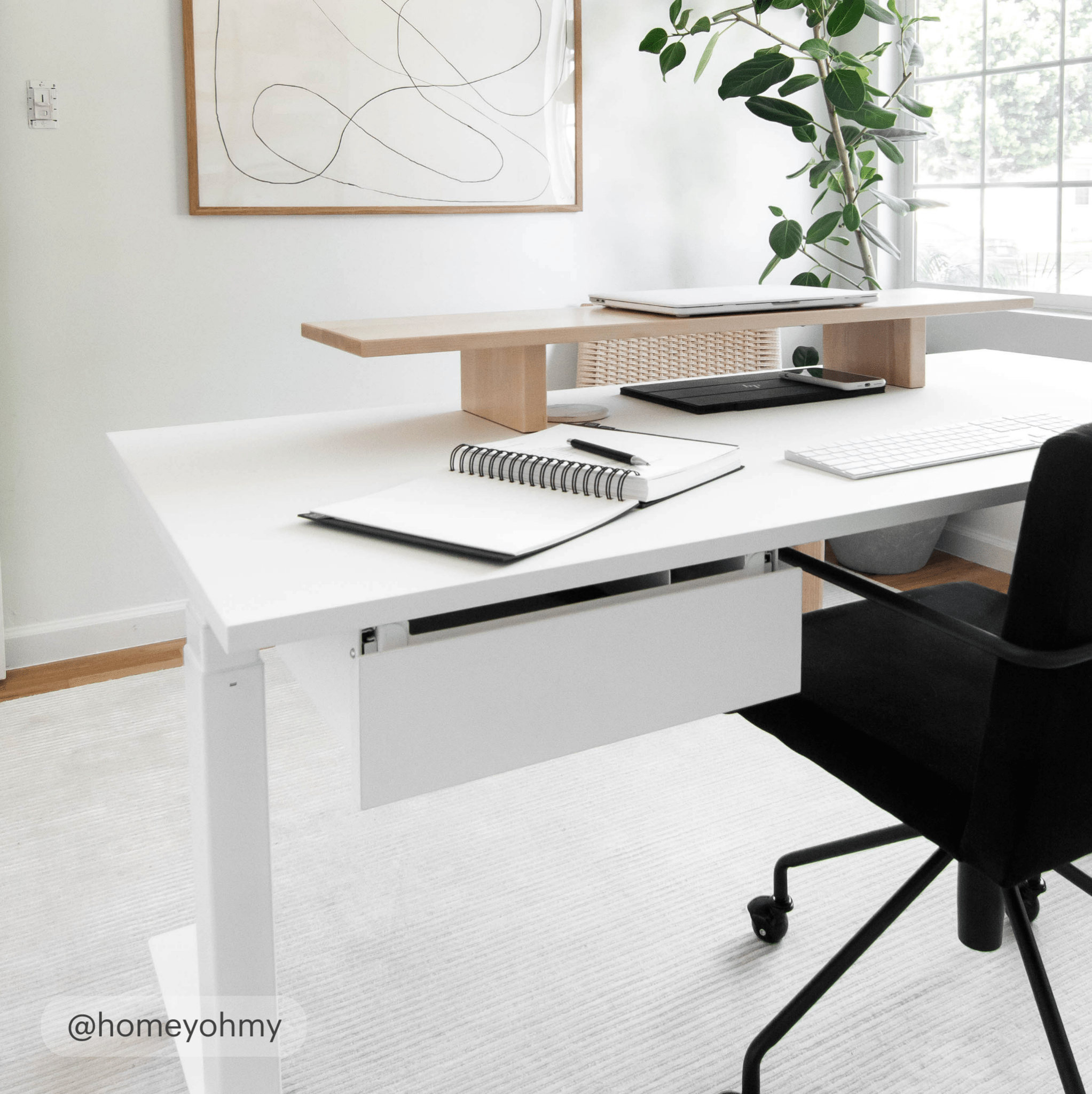 Desk Drawer - White-Ice_White - Blanc-Blanc_Glacial - Black-Ice_White - Noir-Blanc_Glacial