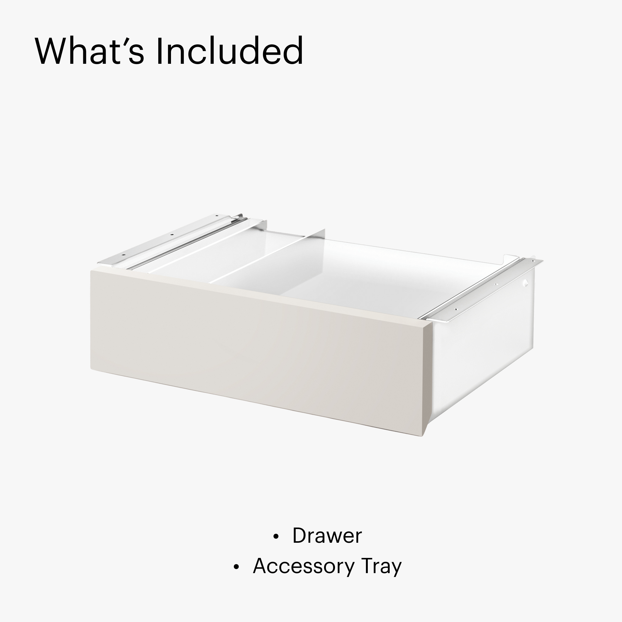 Desk Drawer - White-Pale grey - Blanc-Gris Clair - first-image