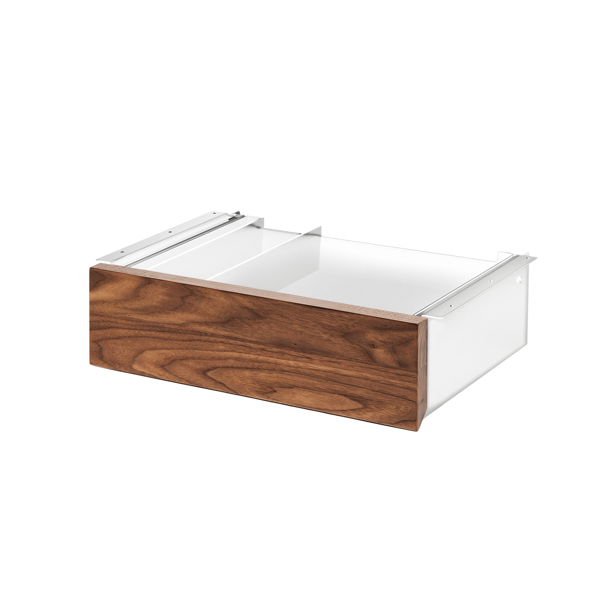 Desk Drawer - White-Walnut - Blanc-Noyer