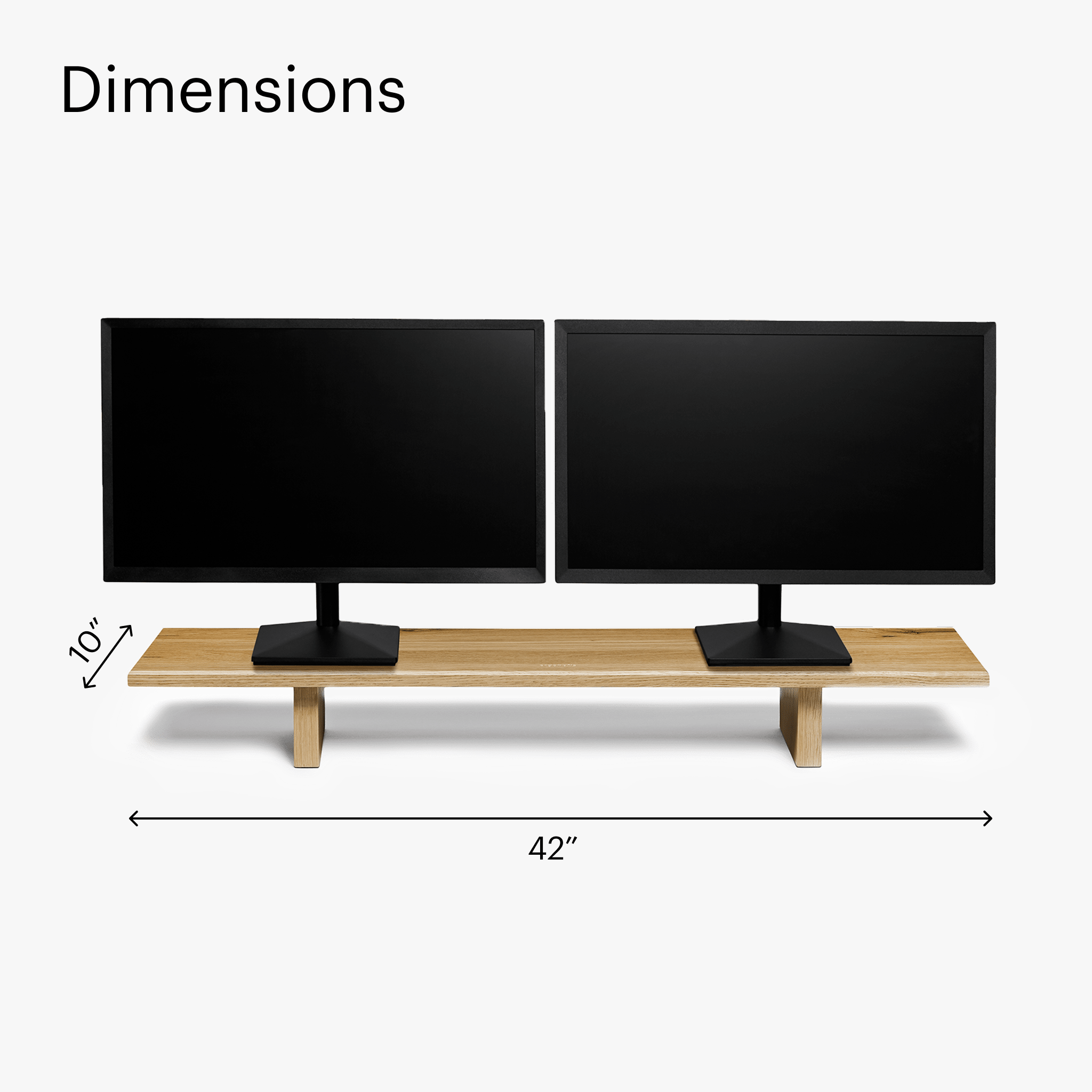 Desk Shelf - White Oak - Chêne Blanc