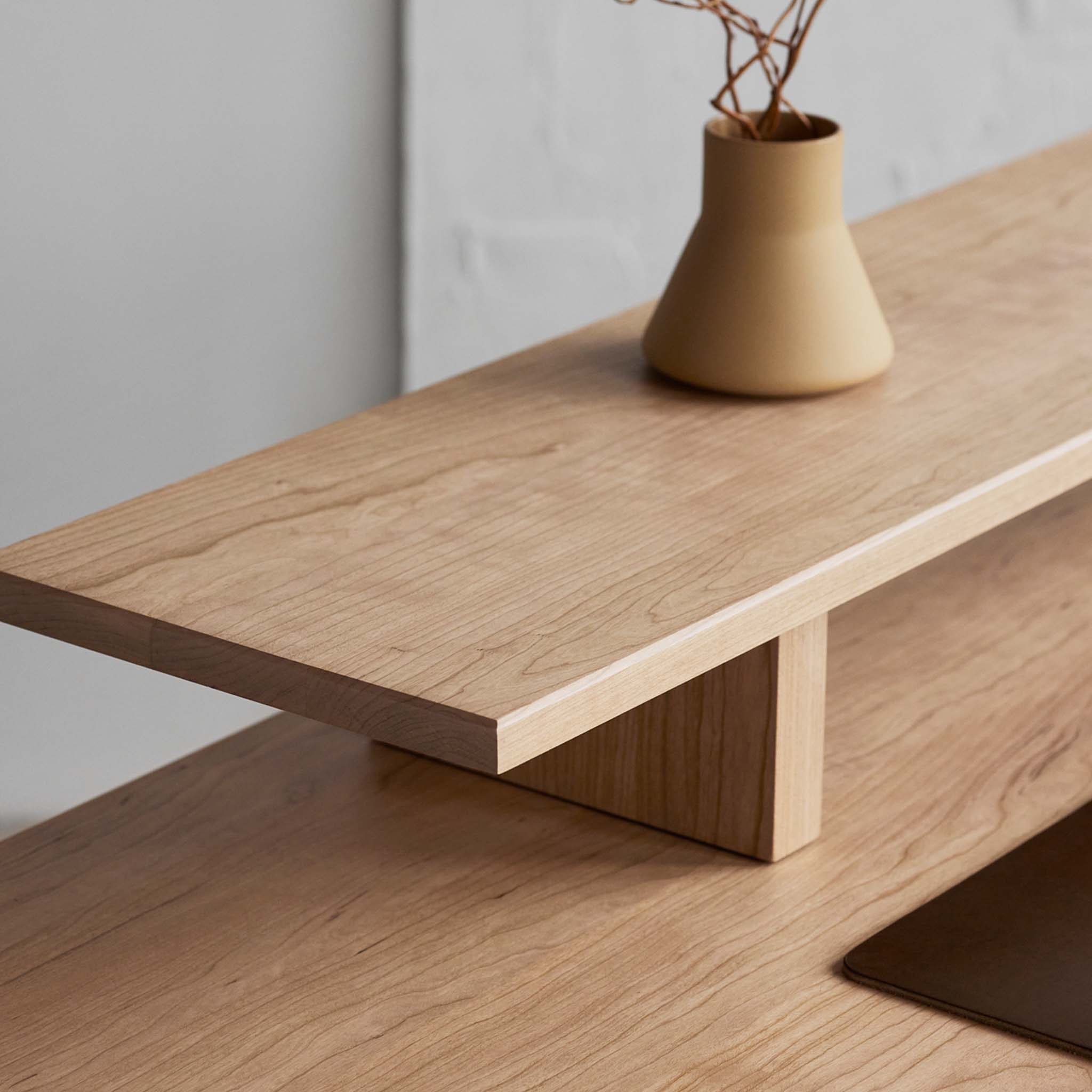 Wooden desktop shelf sales