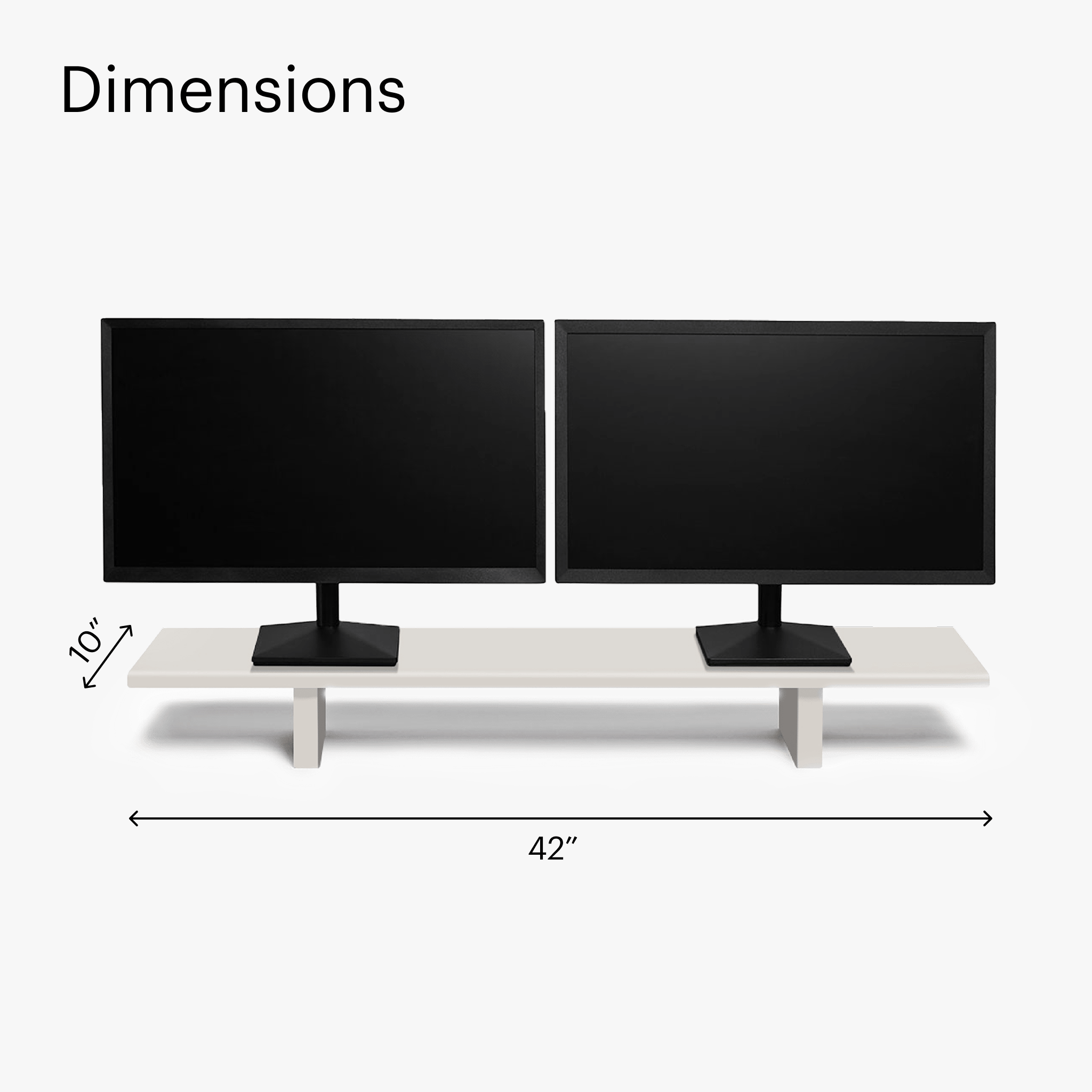 Desk Shelf - Pale Grey - Gris Clair