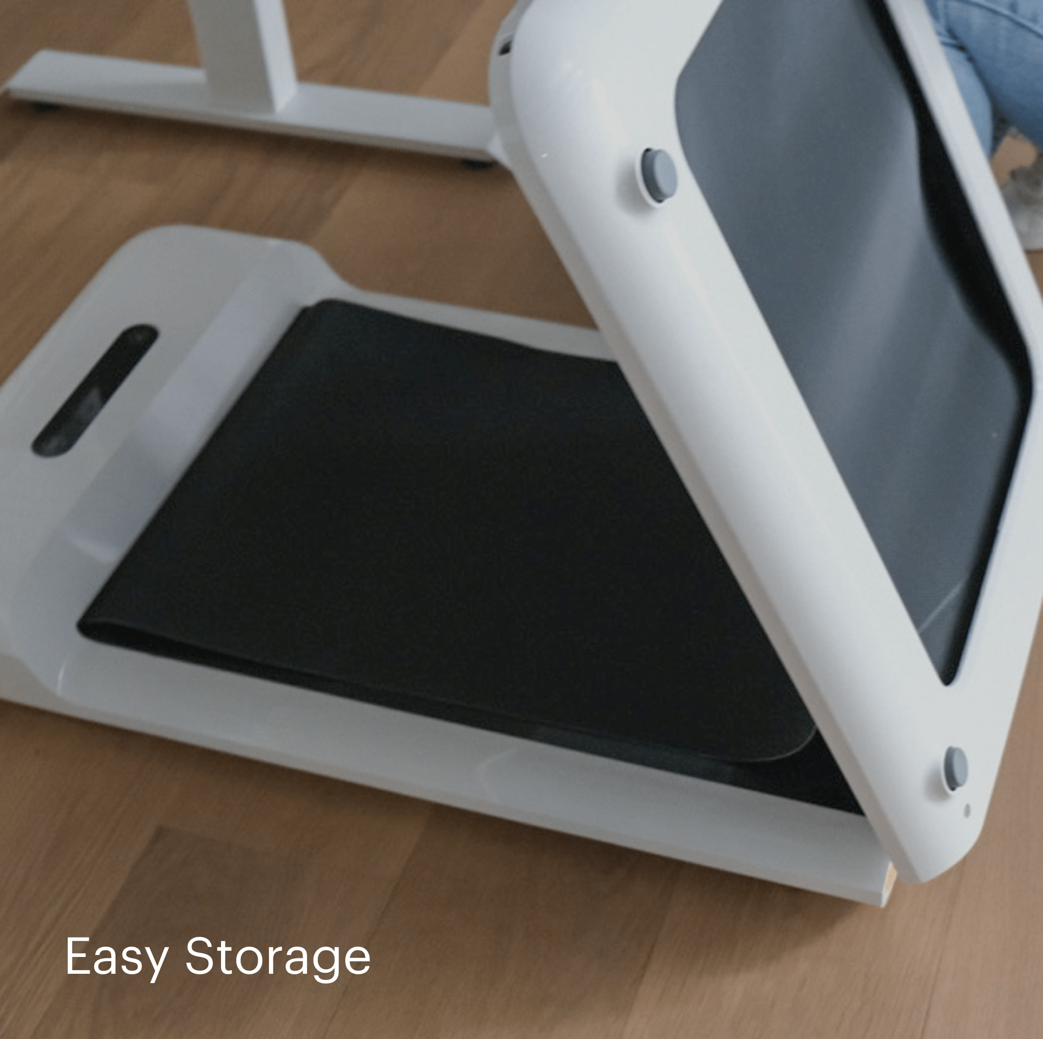 Foldable Walking Treadmill - Black - Noir - White - Blanc