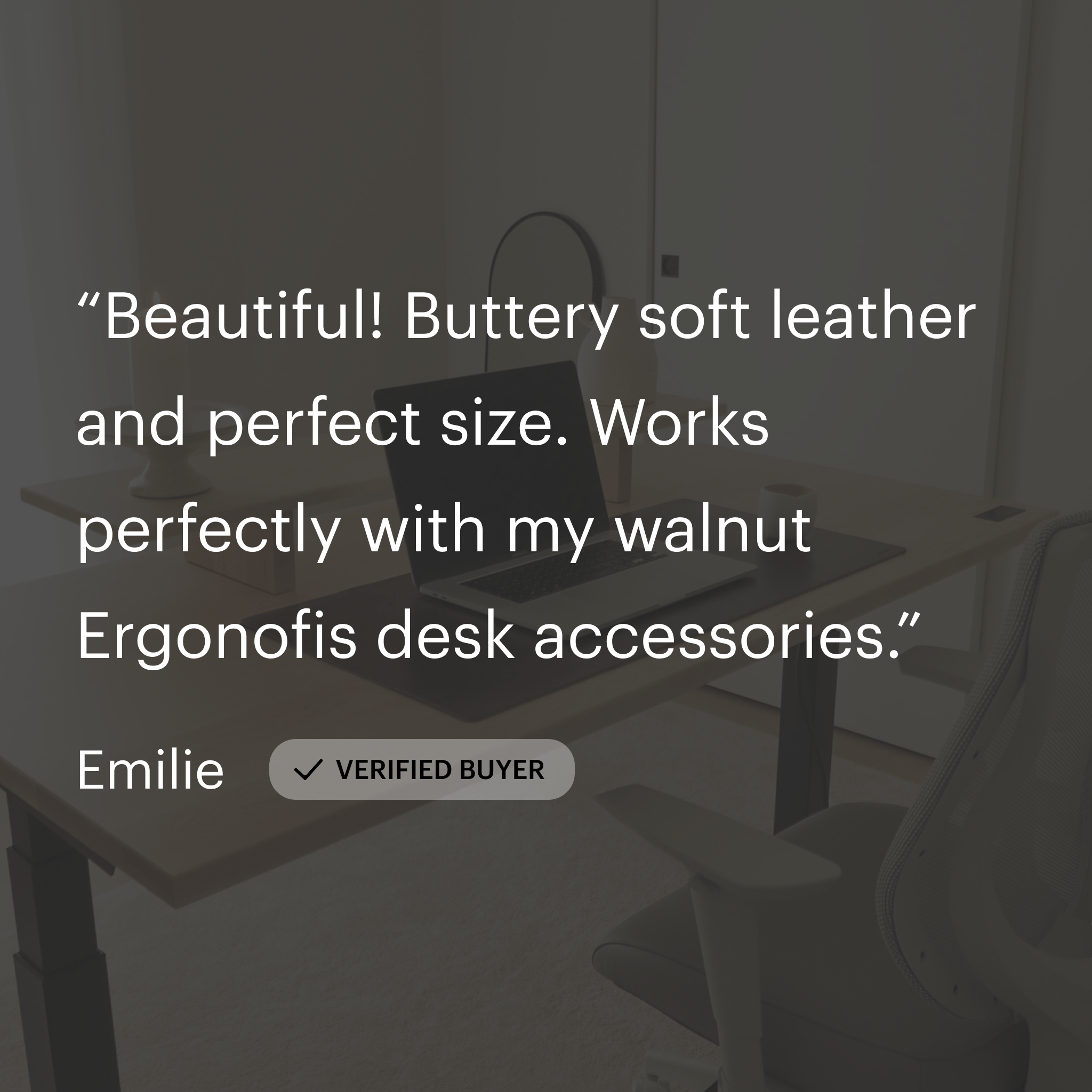 Leather Desk Pad - Black - Noir - Hazelnut - Brun