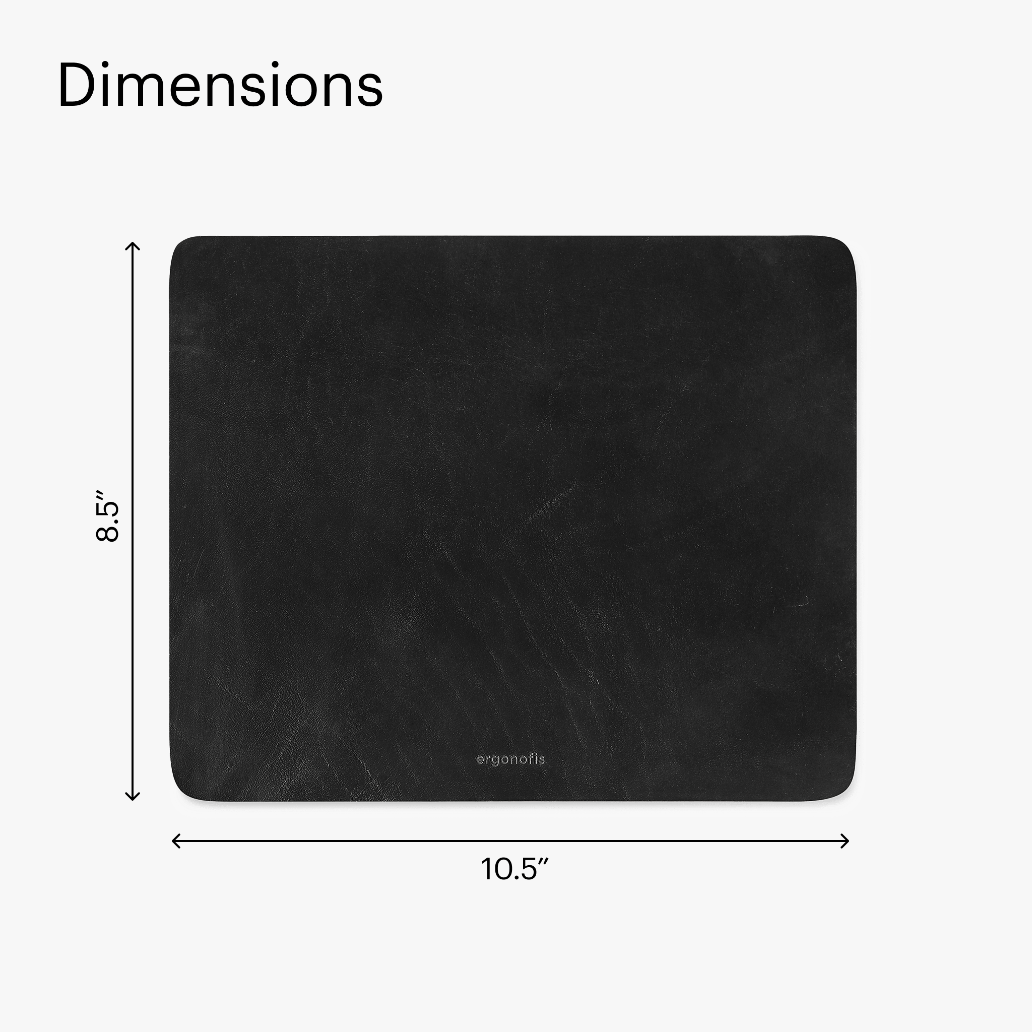 Leather Mouse Pad - Tuxedo