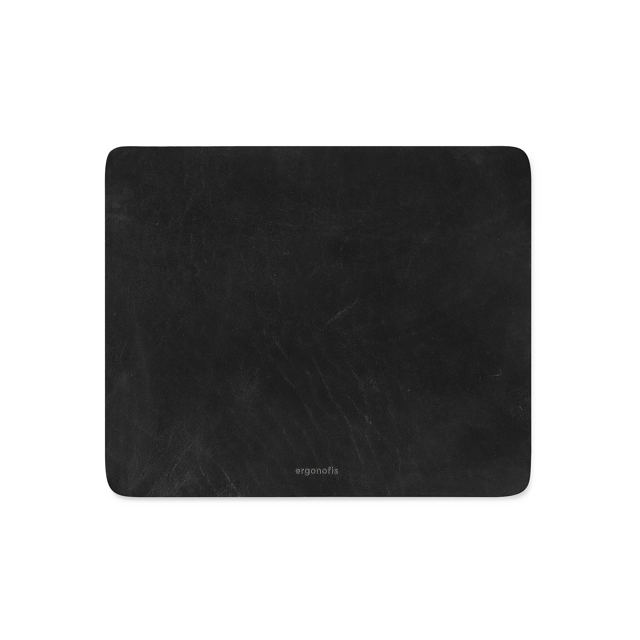 Leather Mouse Pad - Black - Noir