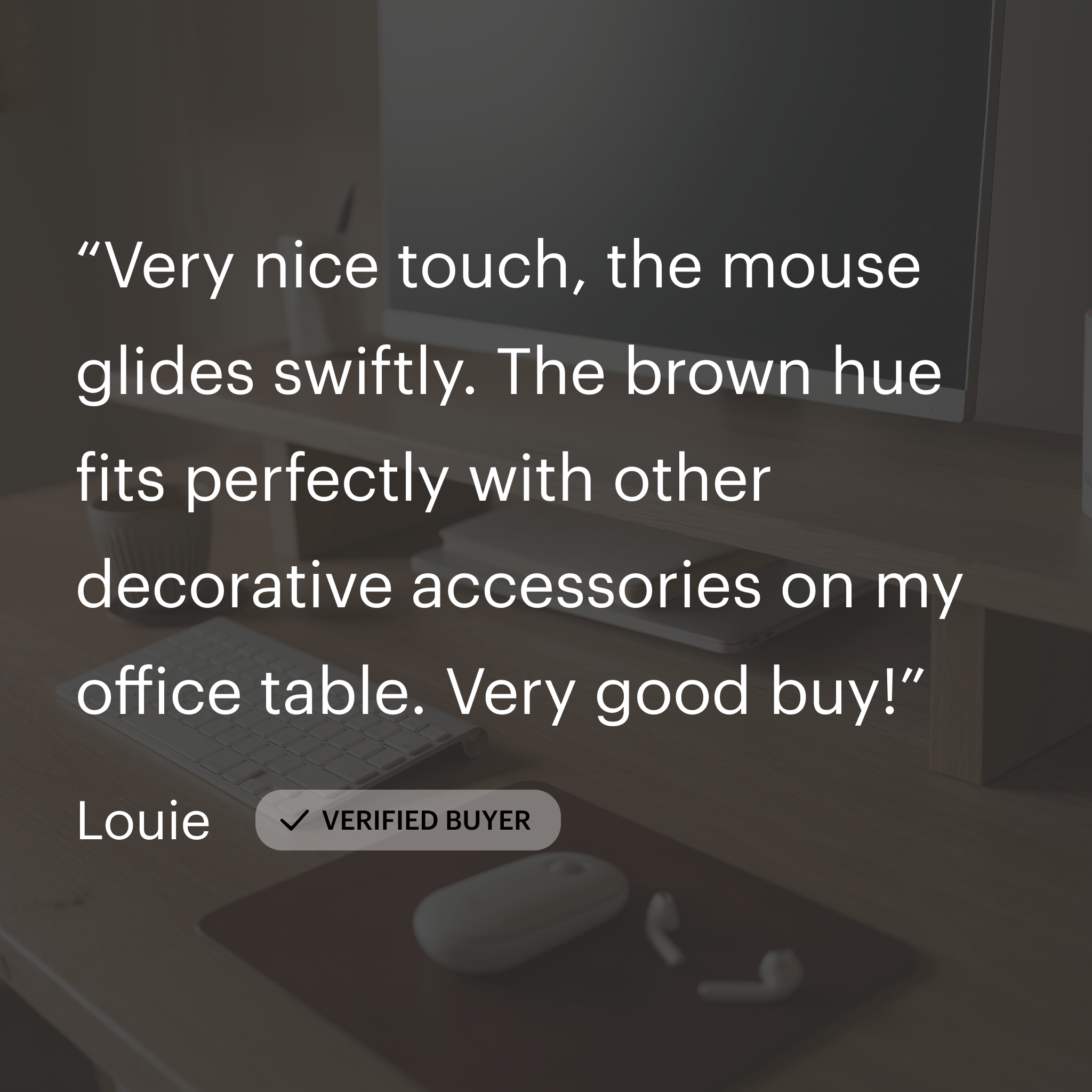 Leather Mouse Pad - Cognac - Tuxedo