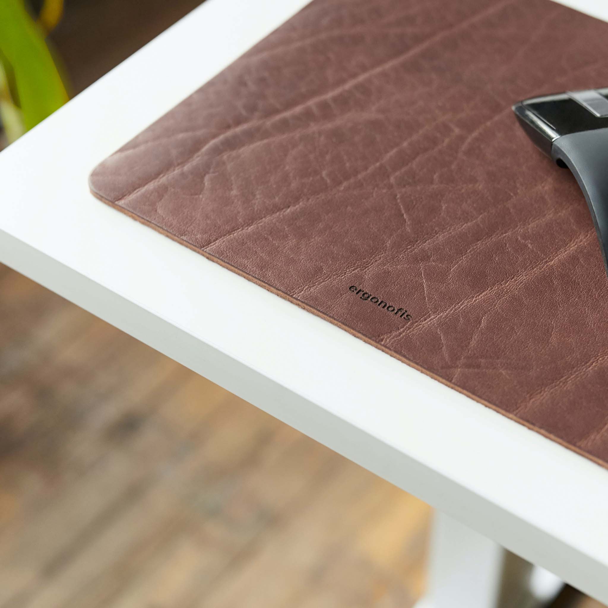 Leather Mouse Pad - Hazelnut - Brun