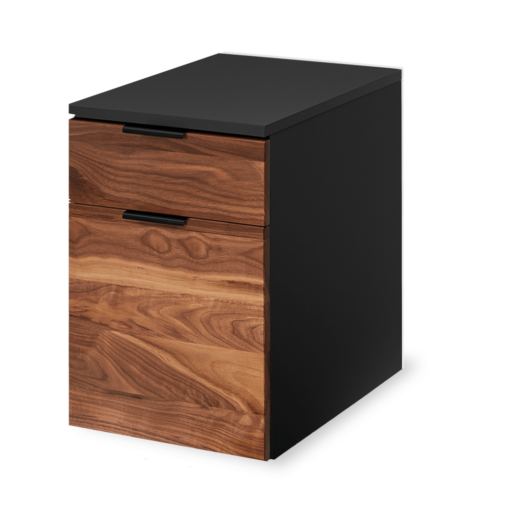 Neat Filing Cabinet - Black-Walnut-None - Noir-Noyer-Aucun