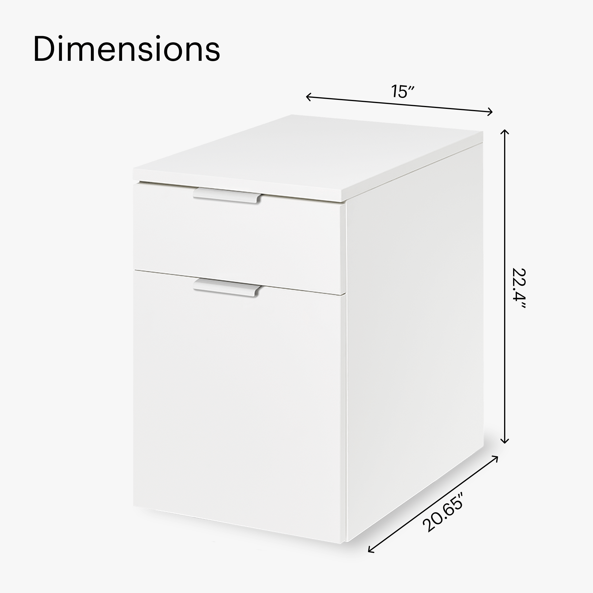 Neat Filing Cabinet - White-White-None - Blanc-Blanc-Aucun