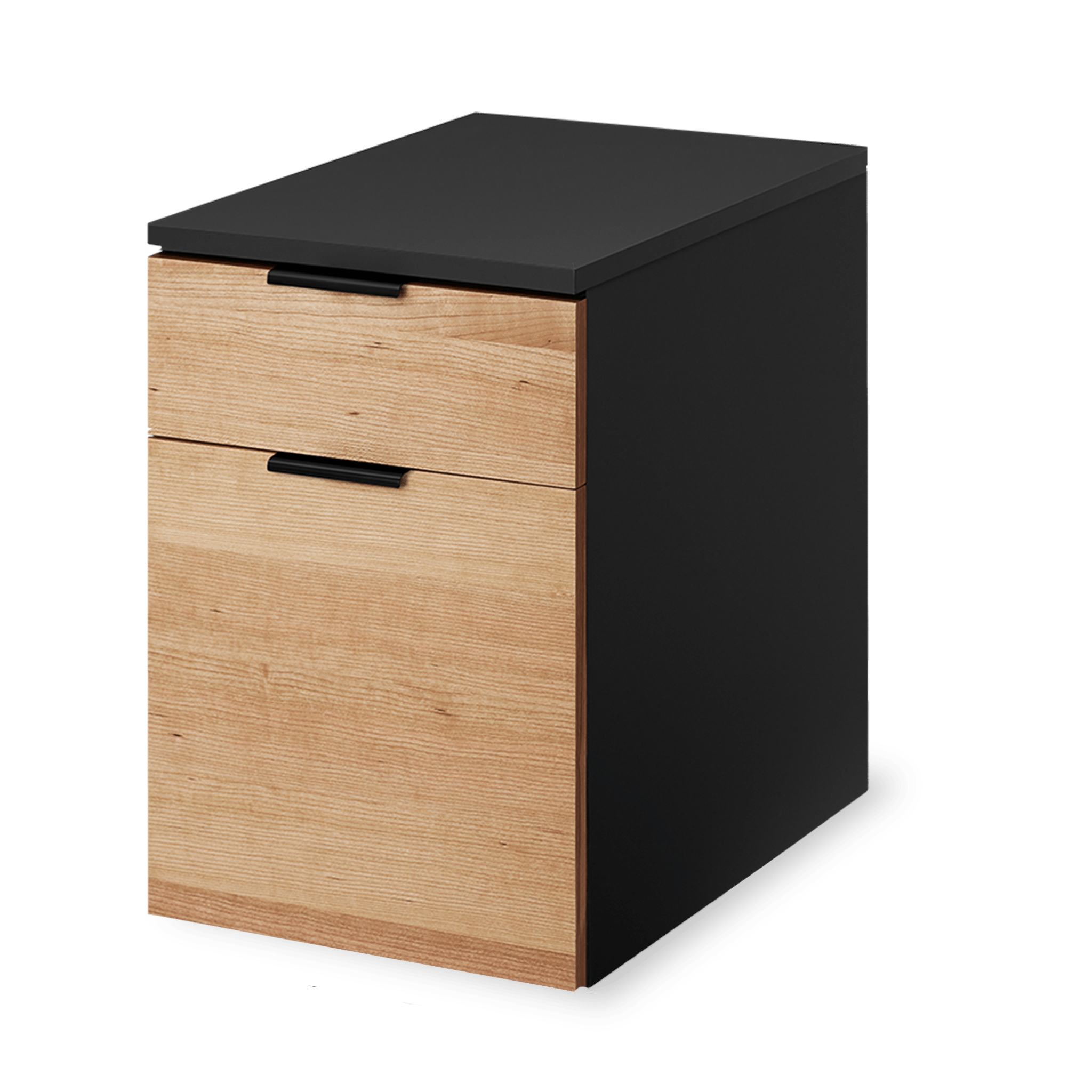 Neat Filing Cabinet - Black-Cherrywood-None - Noir-Cerisier-Aucun