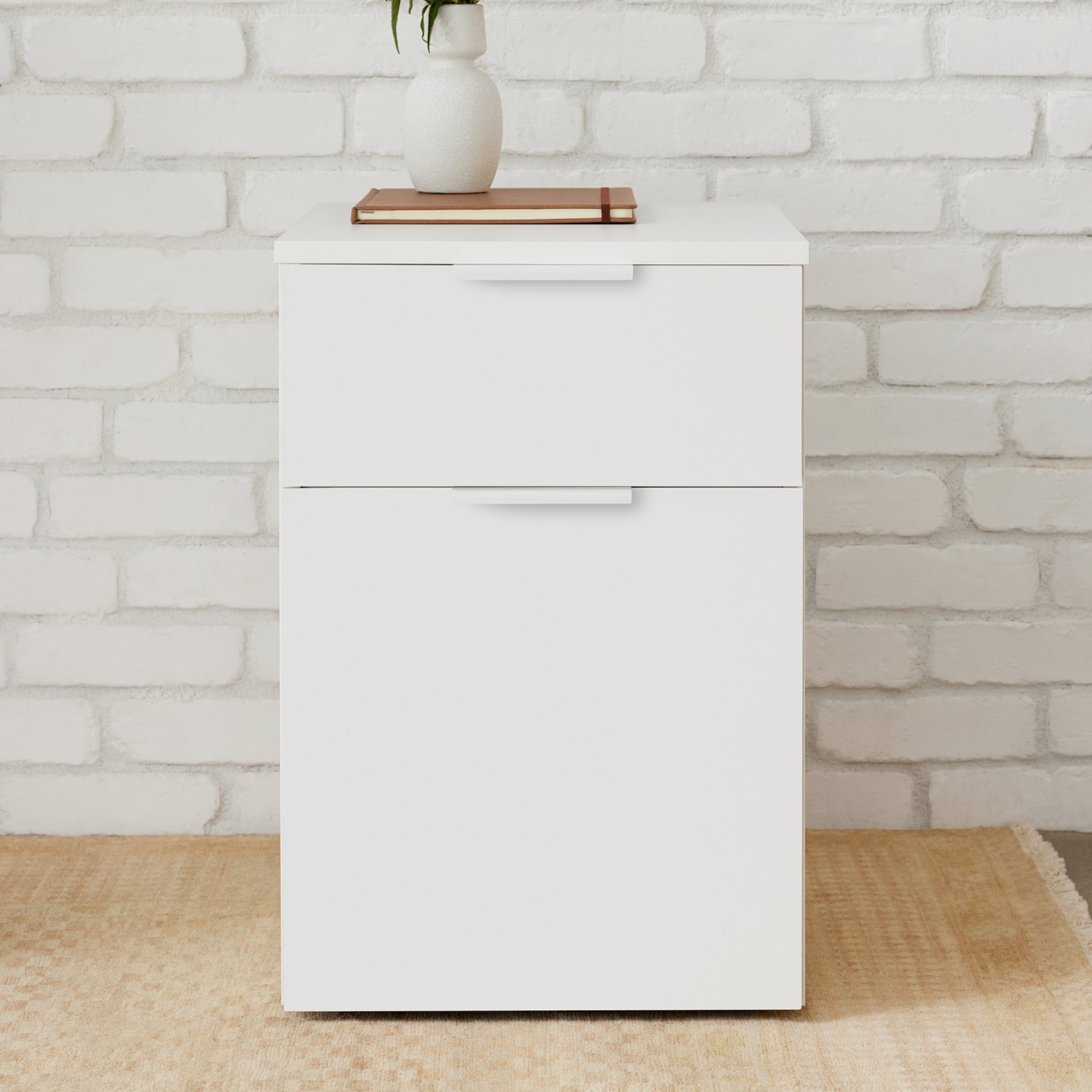 Neat Filing Cabinet - White-White-None - Blanc-Blanc-Aucun