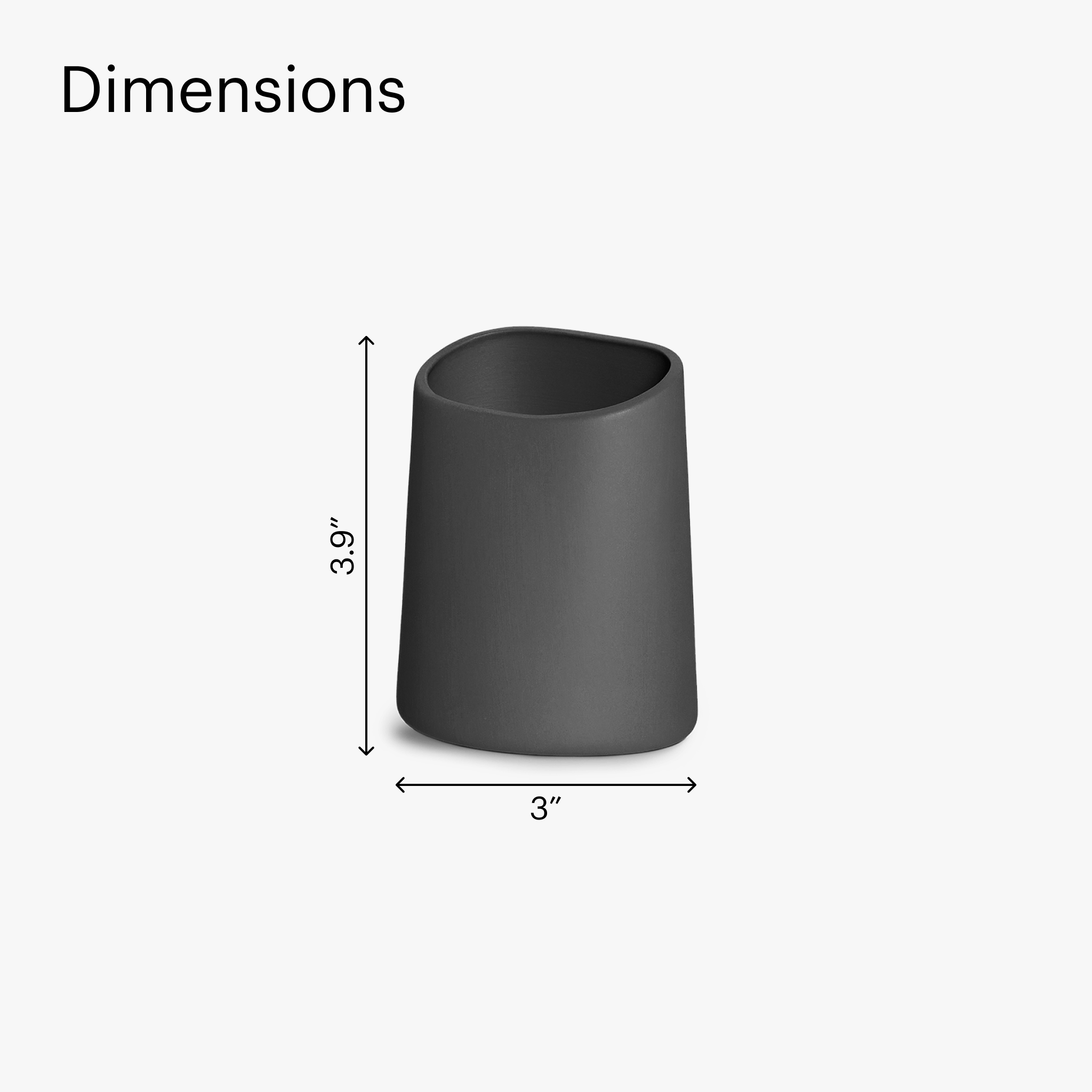 Pencil Holder - Coal - Charbon