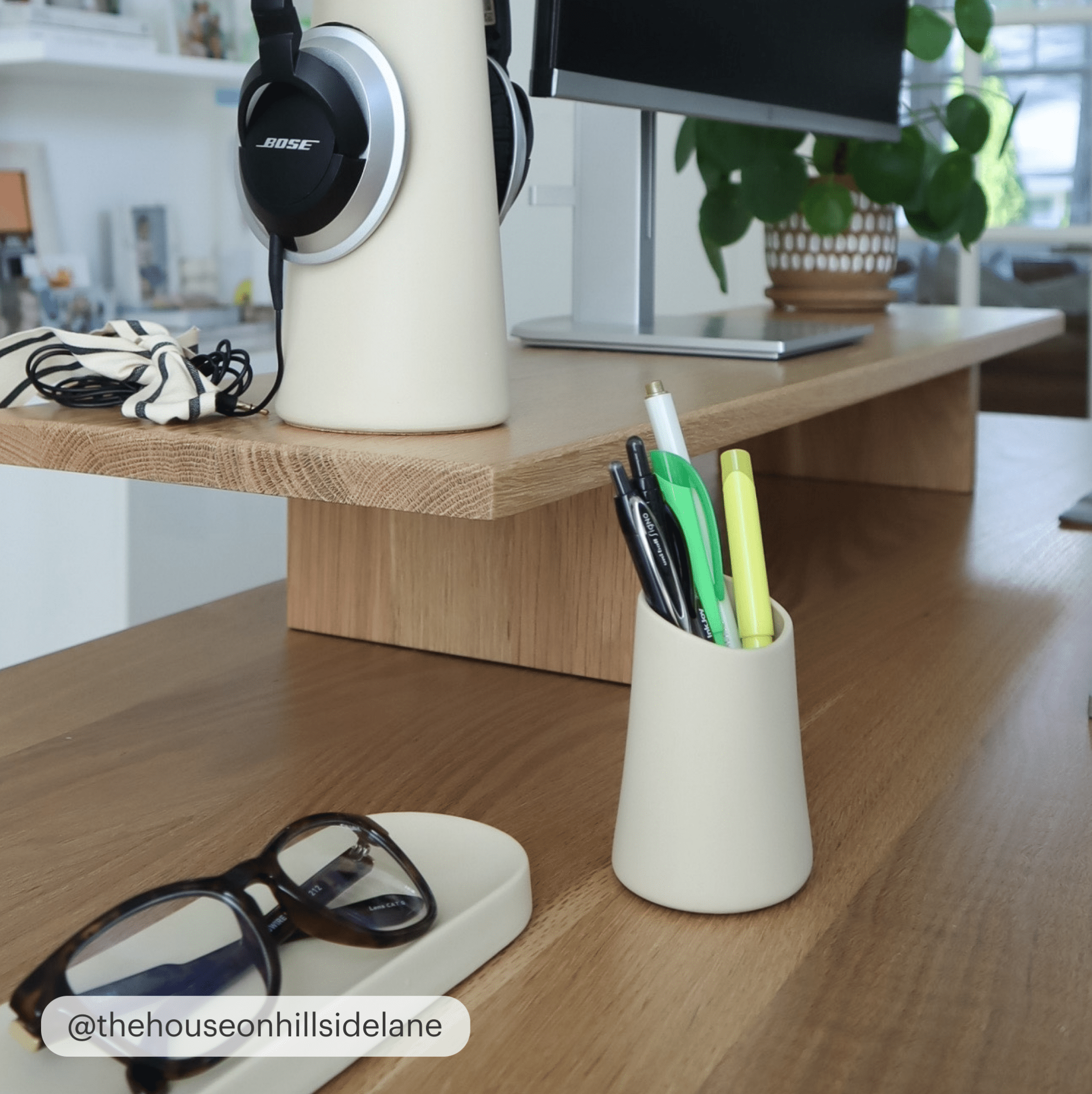 Pencil Holder - Blush - Coal - Charbon - Sand - Sable