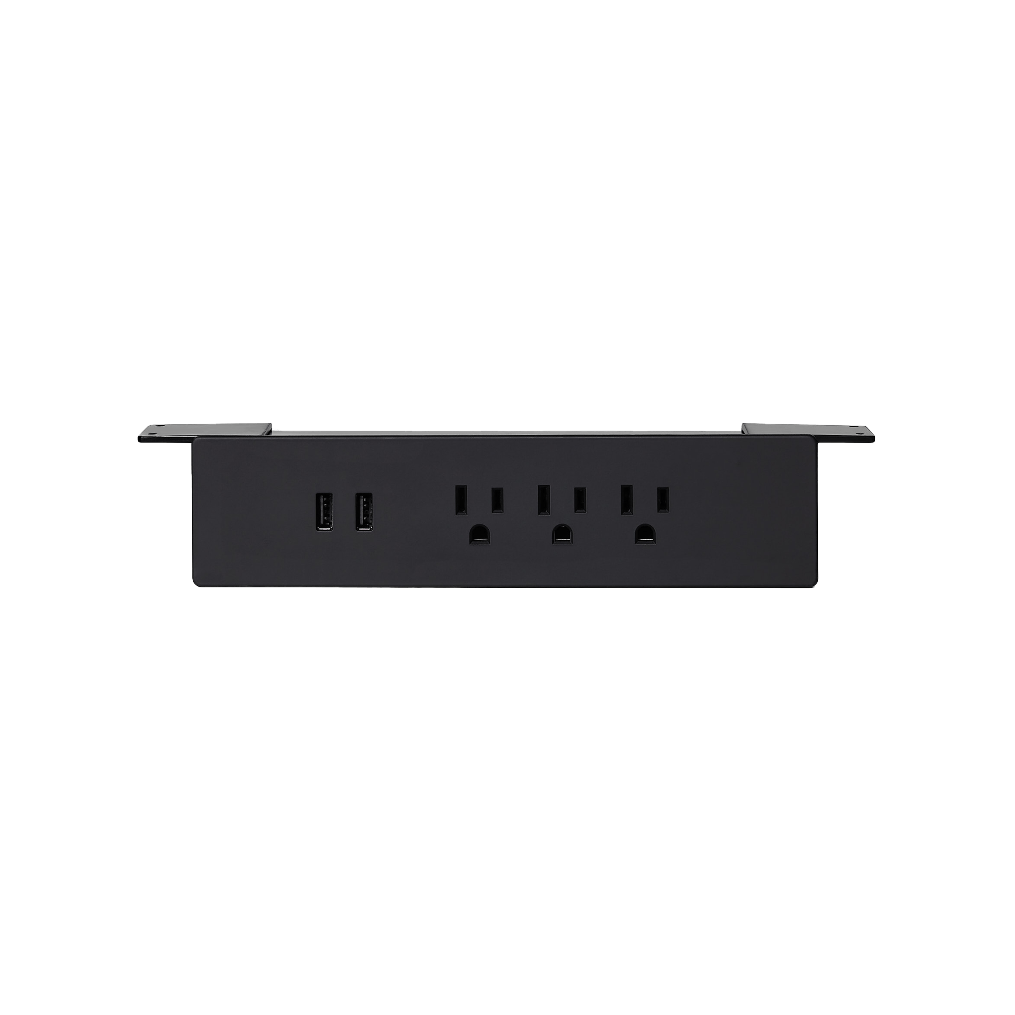 Under Desk Power Bar - Black-Under_Desk - Noire-Sous_bureau