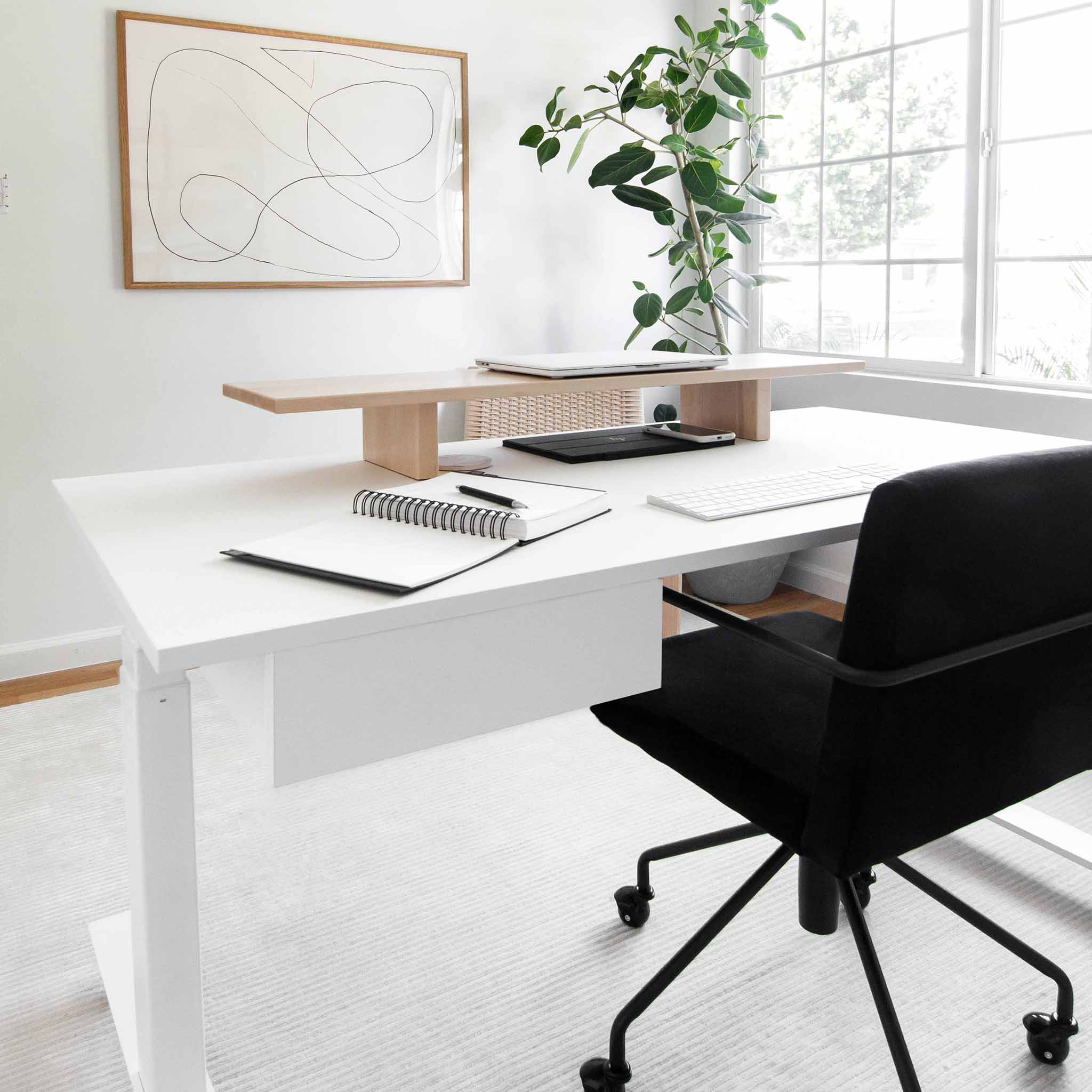 Shift Standing Desk - Ice White/White - Blanc Glacial/Blanc