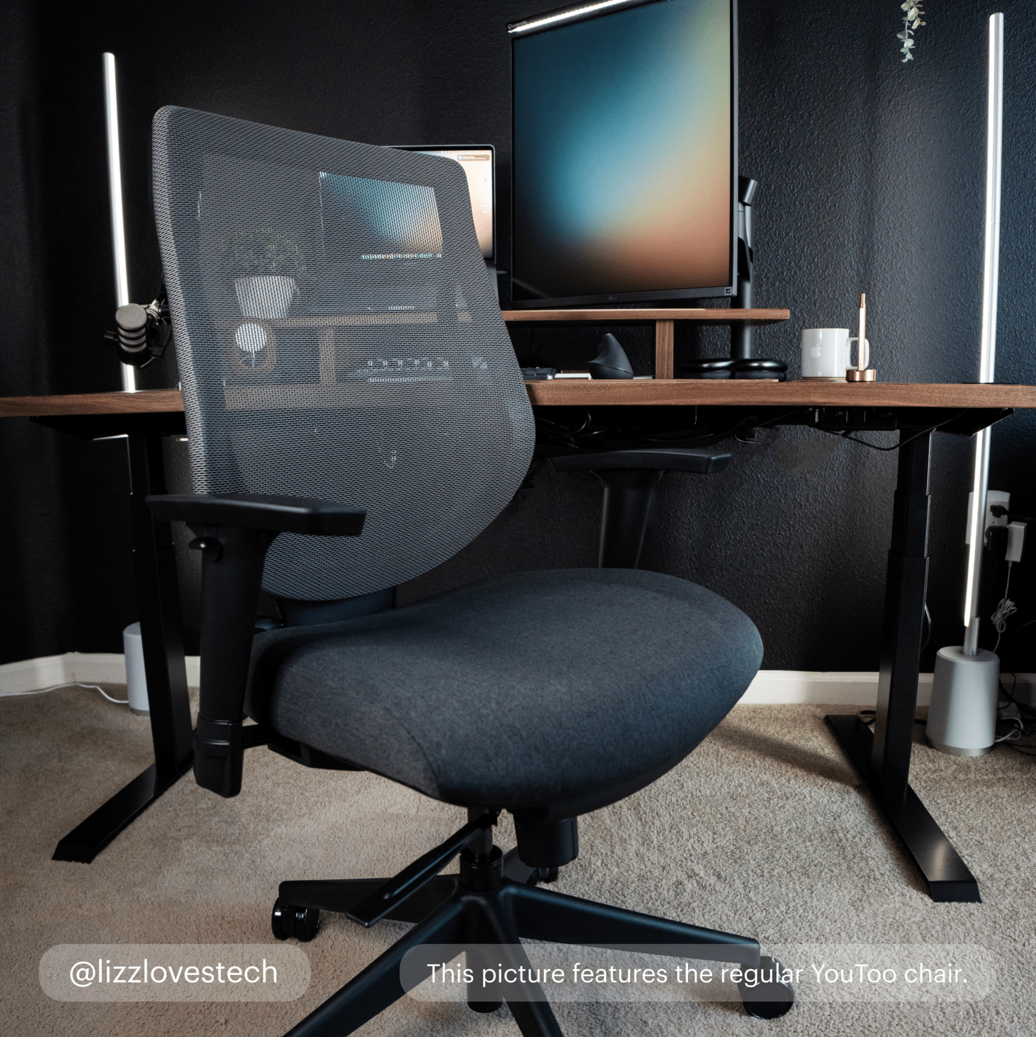 Small YouToo Ergonomic Chair - Noir-Stone – Shadow - Black-Stone – Shadow - Ash-Stone – Shadow