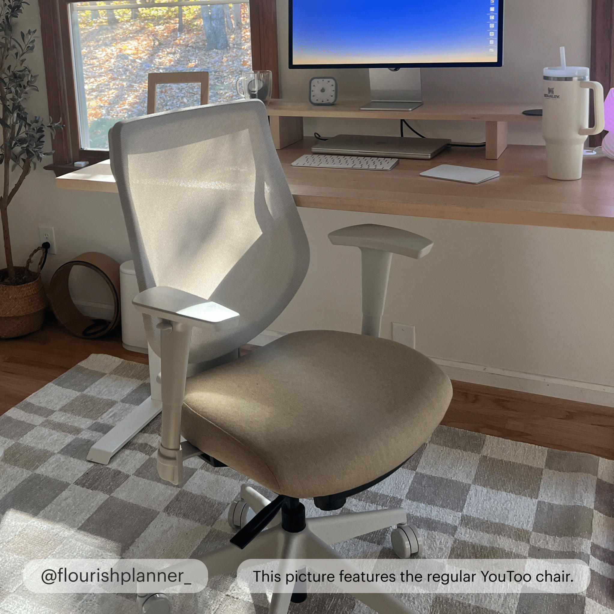 YouToo Ergonomic Chair - Ash-Cream – Sand
