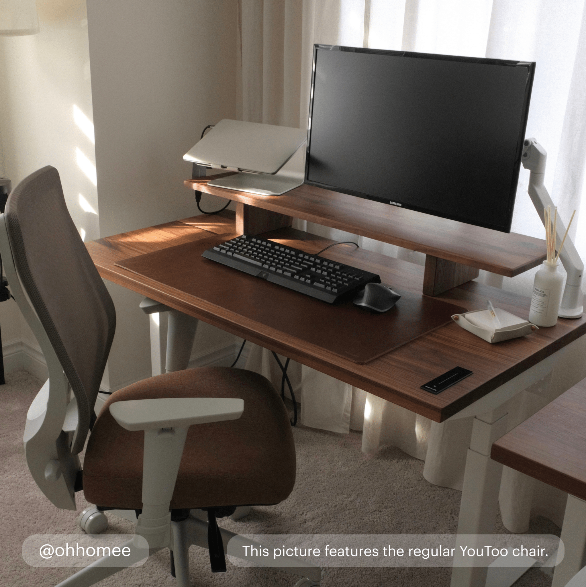 YouToo Ergonomic Chair - Ash-Almond – Clay
