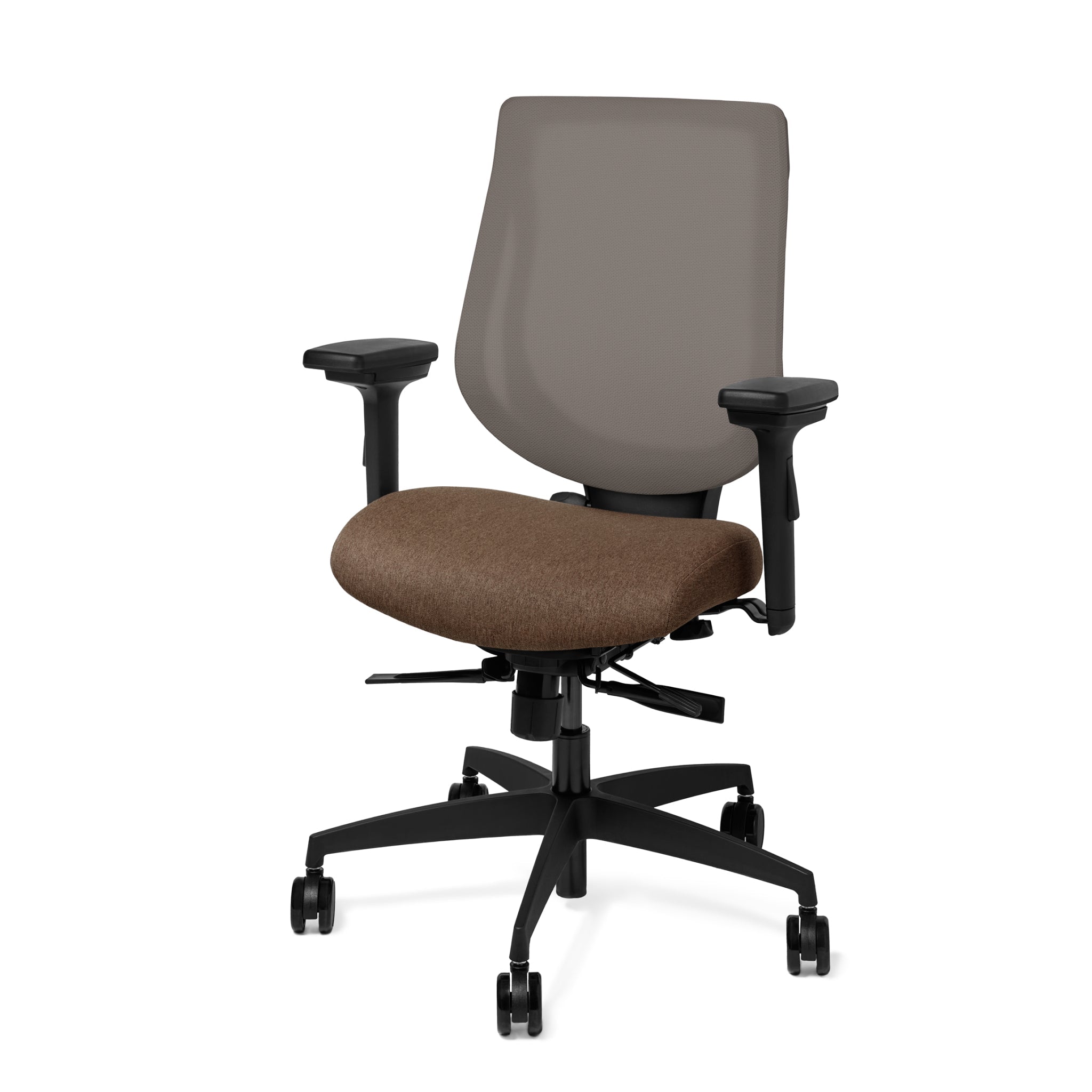 Small YouToo Ergonomic Chair - Black-Almond – Clay - Noir-Almond – Clay