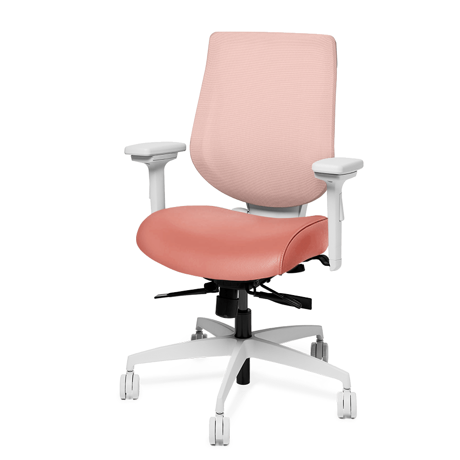 Small YouToo Ergonomic Chair - Black-Petal – Pinky - Noir-Petal – Pinky