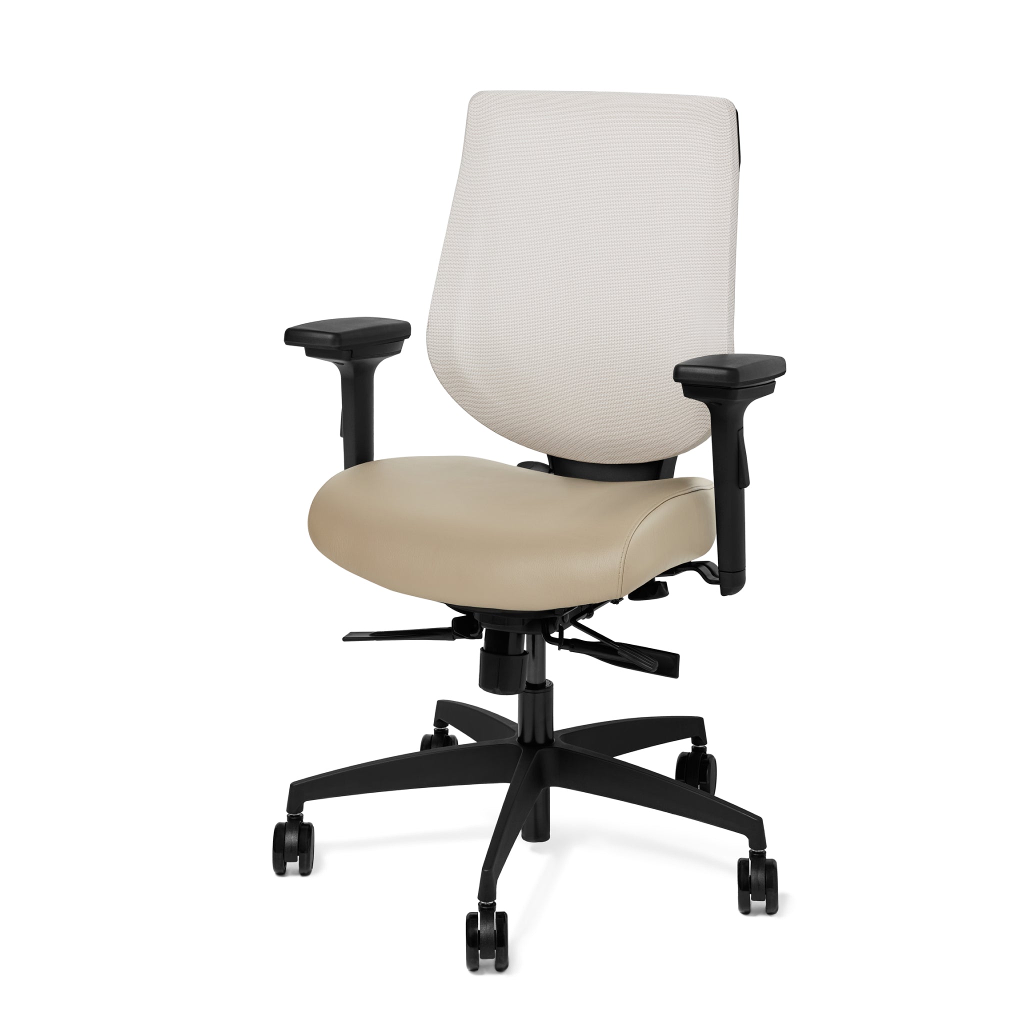 Small YouToo Ergonomic Chair - Black-Cream – Beige - Noir-Cream – Beige