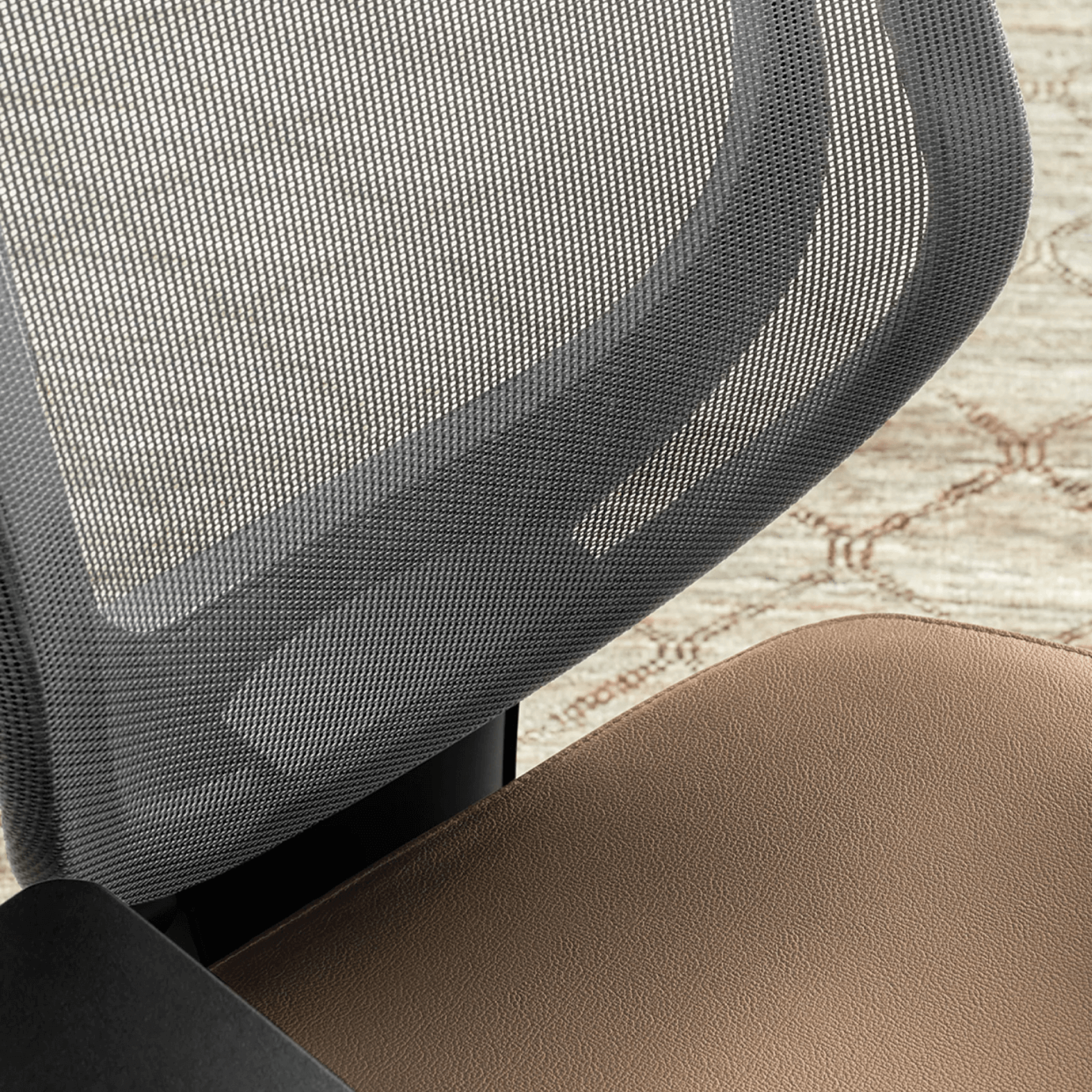 Small YouToo Ergonomic Chair - Black-Smoke – Rust - Noir-Smoke – Rust