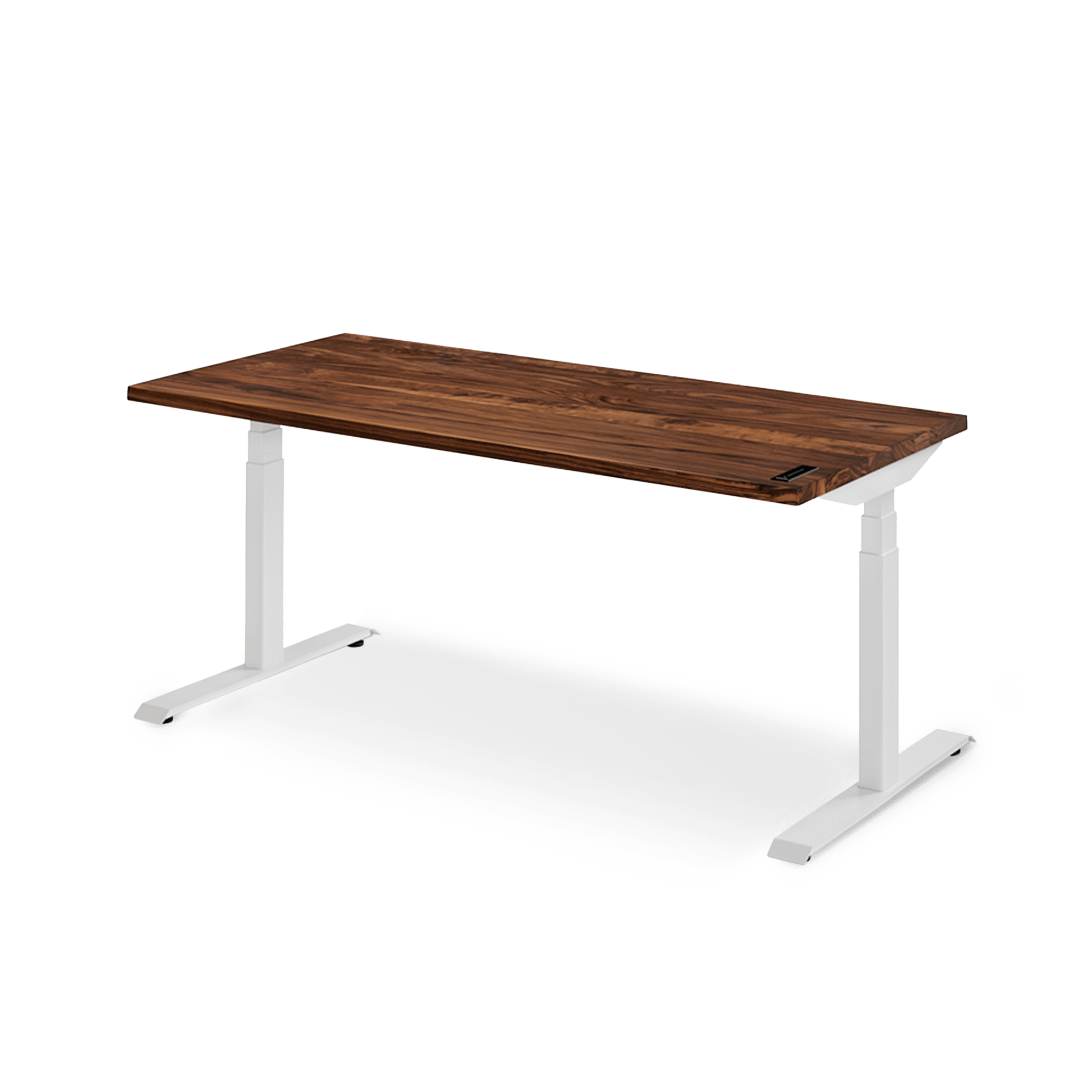 The Sway Standing Desk in Walnut White - ergonofis