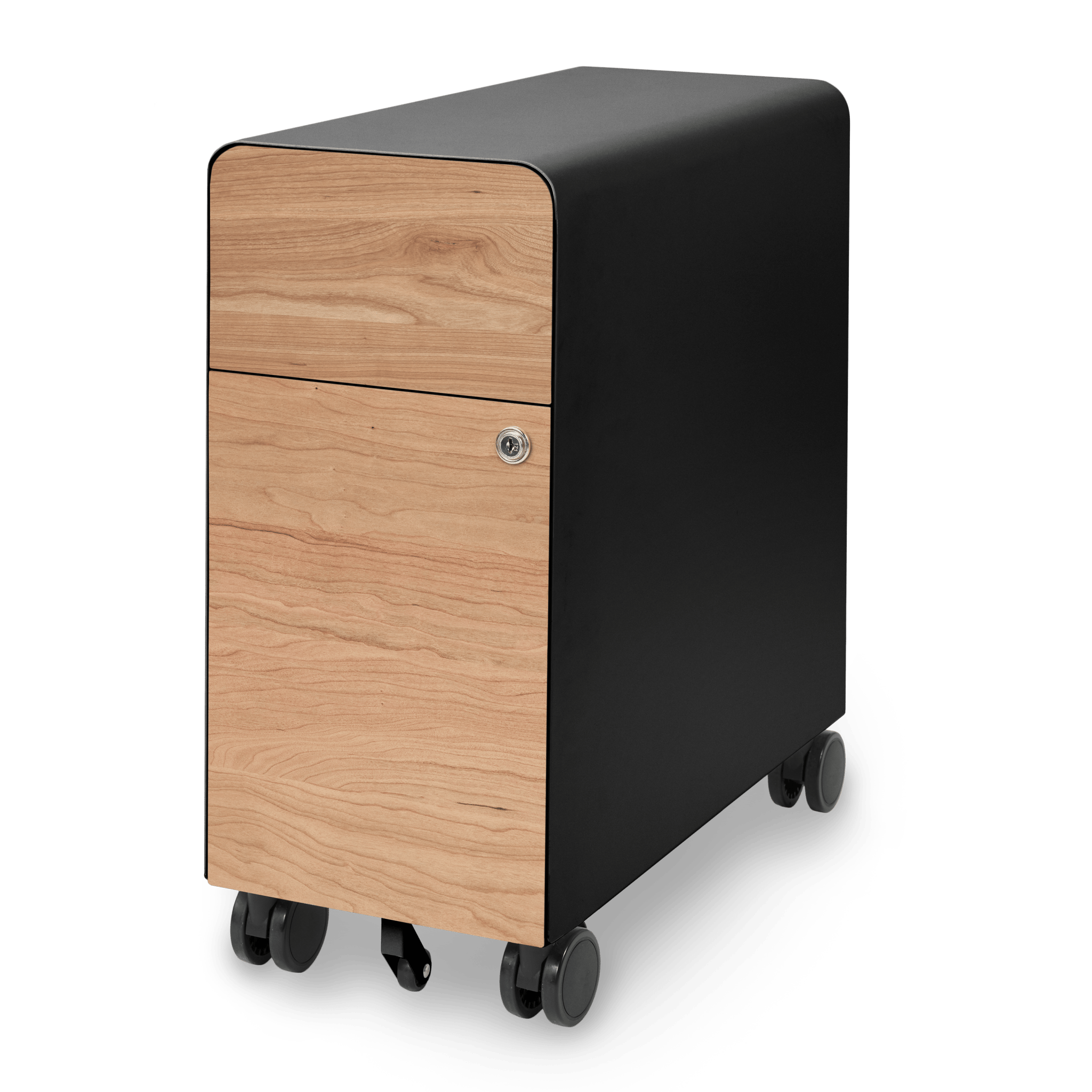 Tidy Filing Cabinet - Black-Cherrywood-No_Cushion - Noir-Cerisier-Sans_Coussin