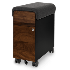 Tidy - Black-Walnut-Dark_Grey_Cushion - Noir-Noyer-Coussin_Gris_Foncé