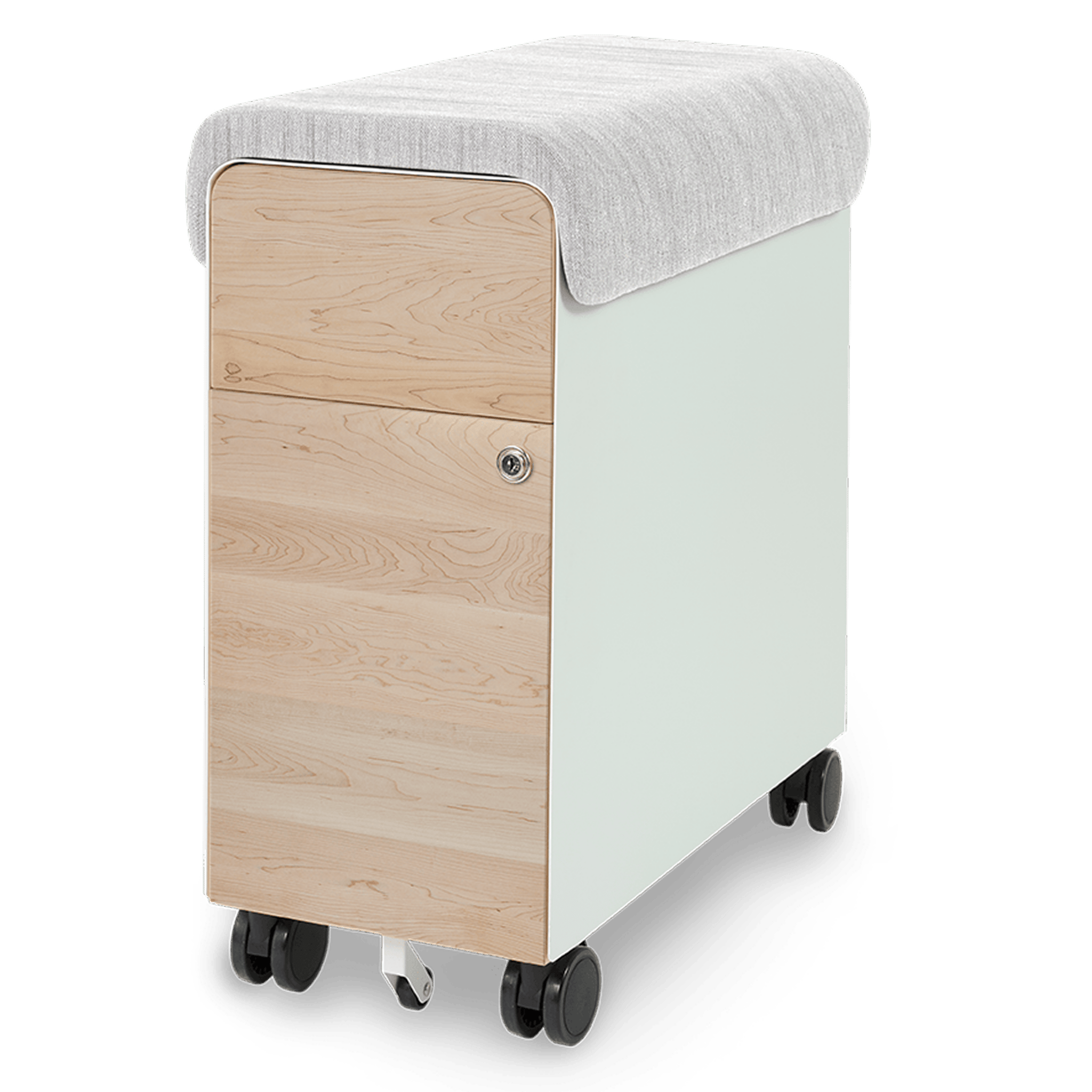 Tidy - White-Maple-Light_Grey_Cushion - Blanc-Érable-Coussin_Gris_Pâle 