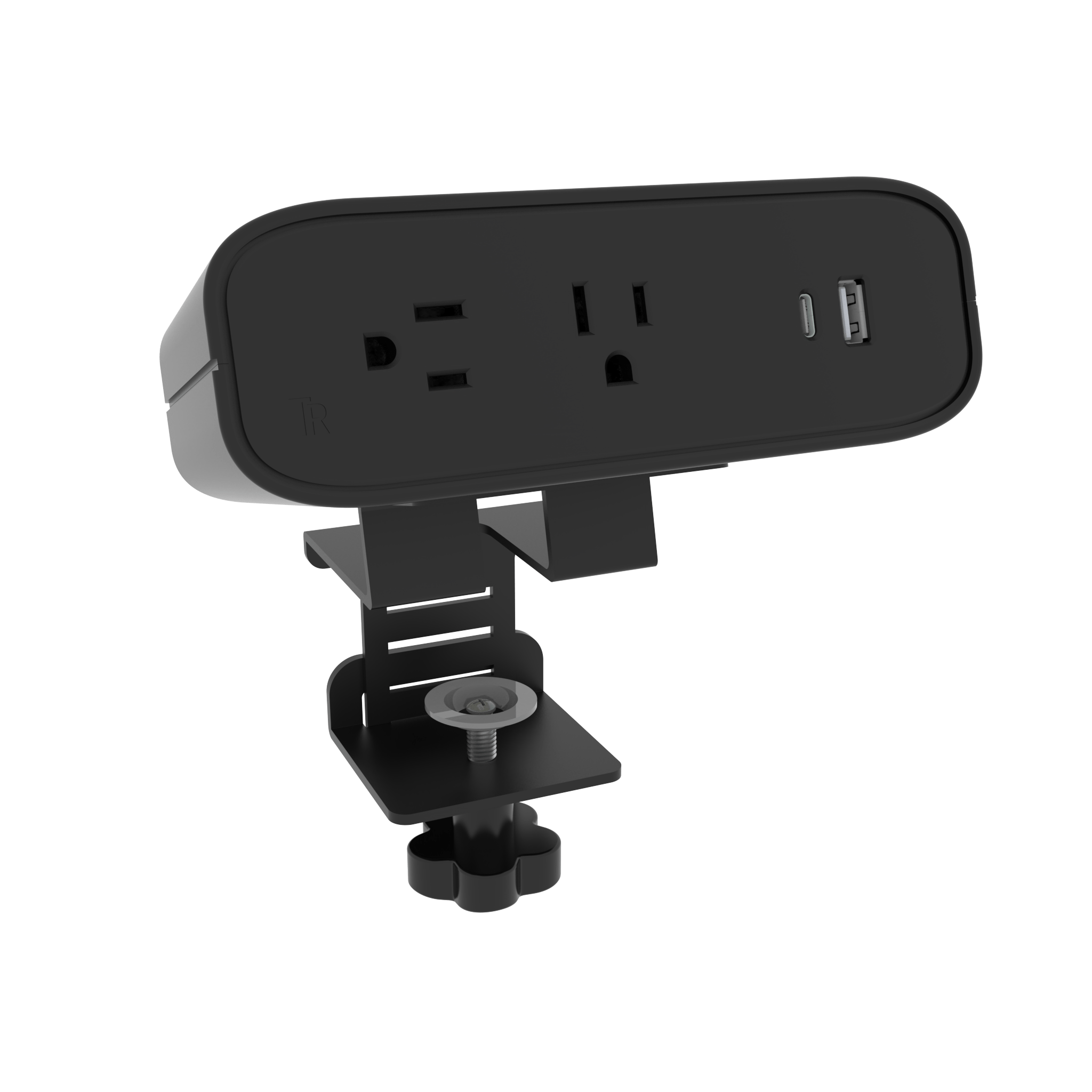 On Desk USB-C Power Strip - Black-On_Desk - Noire-Sur_bureau