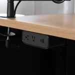 Under Desk USB-C Power Strip - Black-Under Desk - Noire-Sous bureau