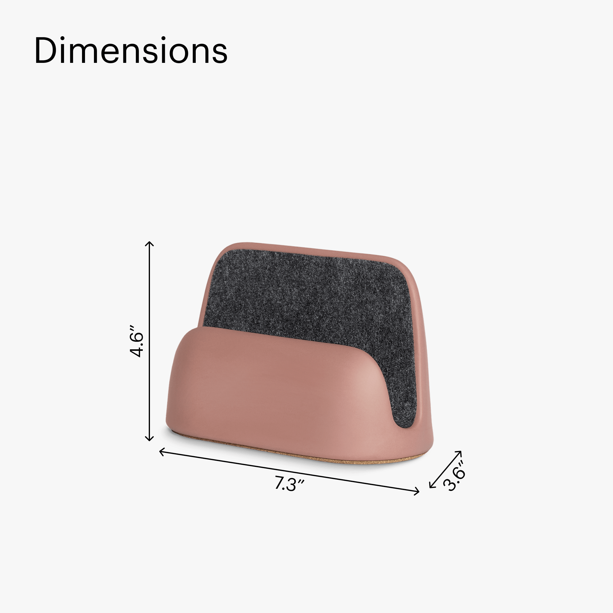 Vertical Laptop Dock - Blush