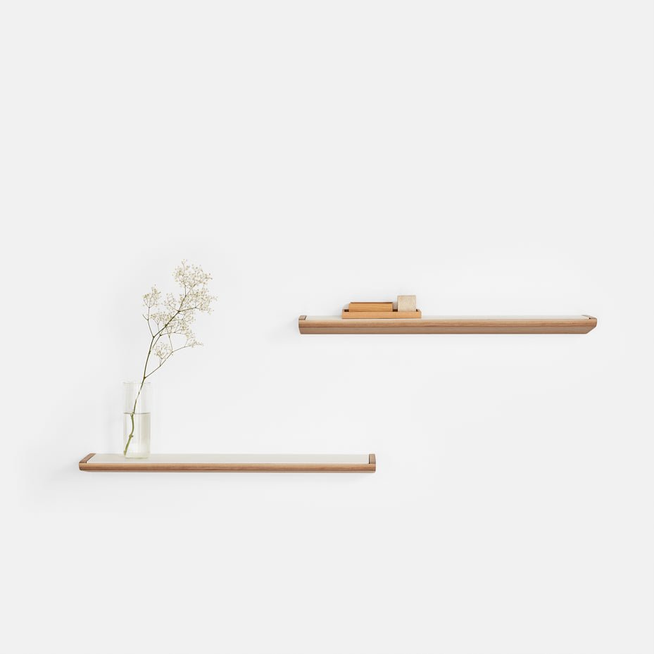 Ergonofis - Wall Shelf - White-Cherrywood - Blanc-Cerisier