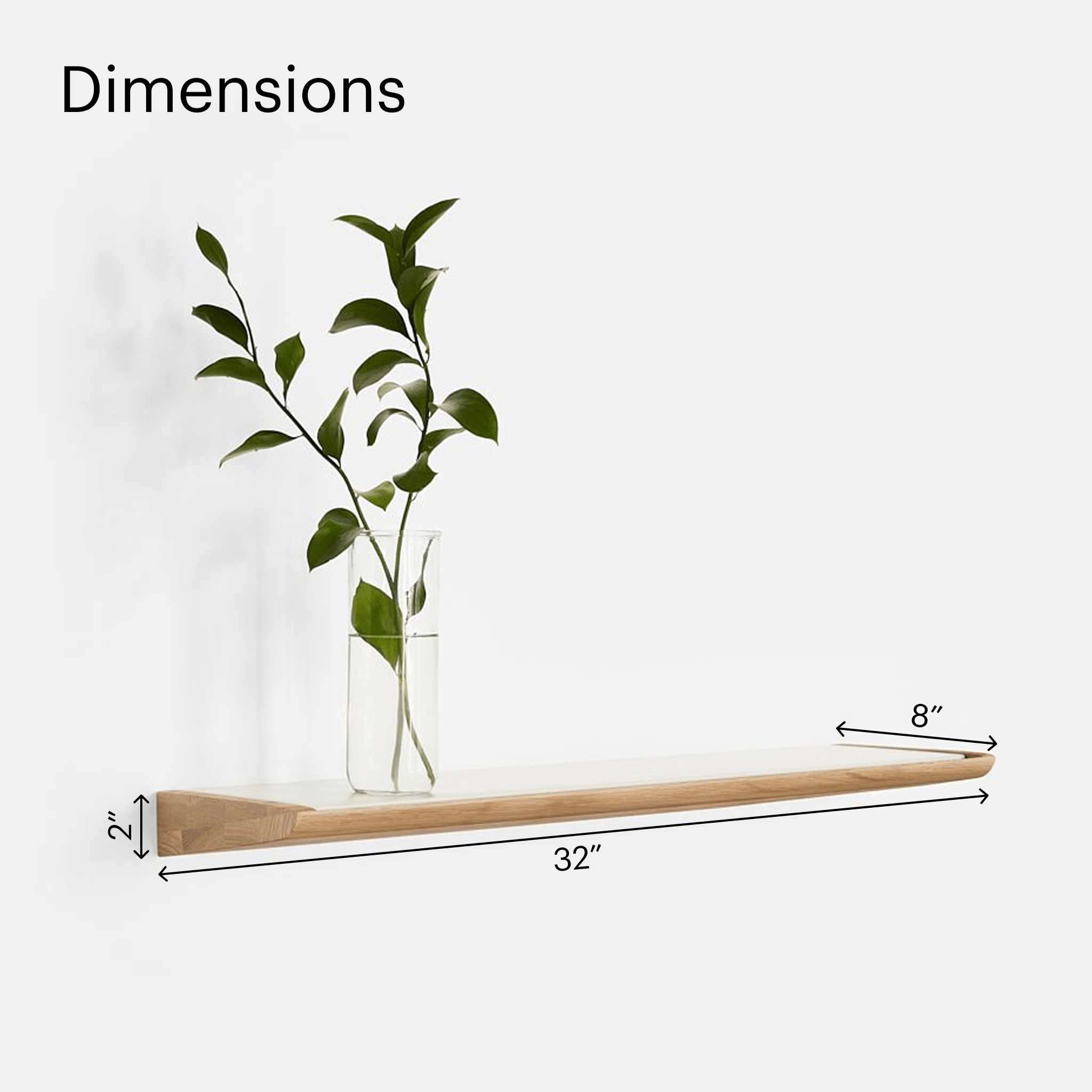 Ergonofis - Wall Shelf - White-White Oak - Blanc-Chêne Blanc - first-image