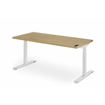 Almost Perfect Sway Desk - White Oak__White - Chêne Blanc__Blanc