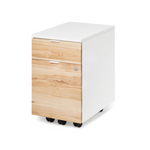 Neat Filing Cabinet - White/Maple - Blanc/Érable
