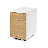 Neat Filing Cabinet - Cabinet-Color-White/Front-Panels-White Oak - Cabinet-Color-Blanc/Front-Panels-Chêne Blanc