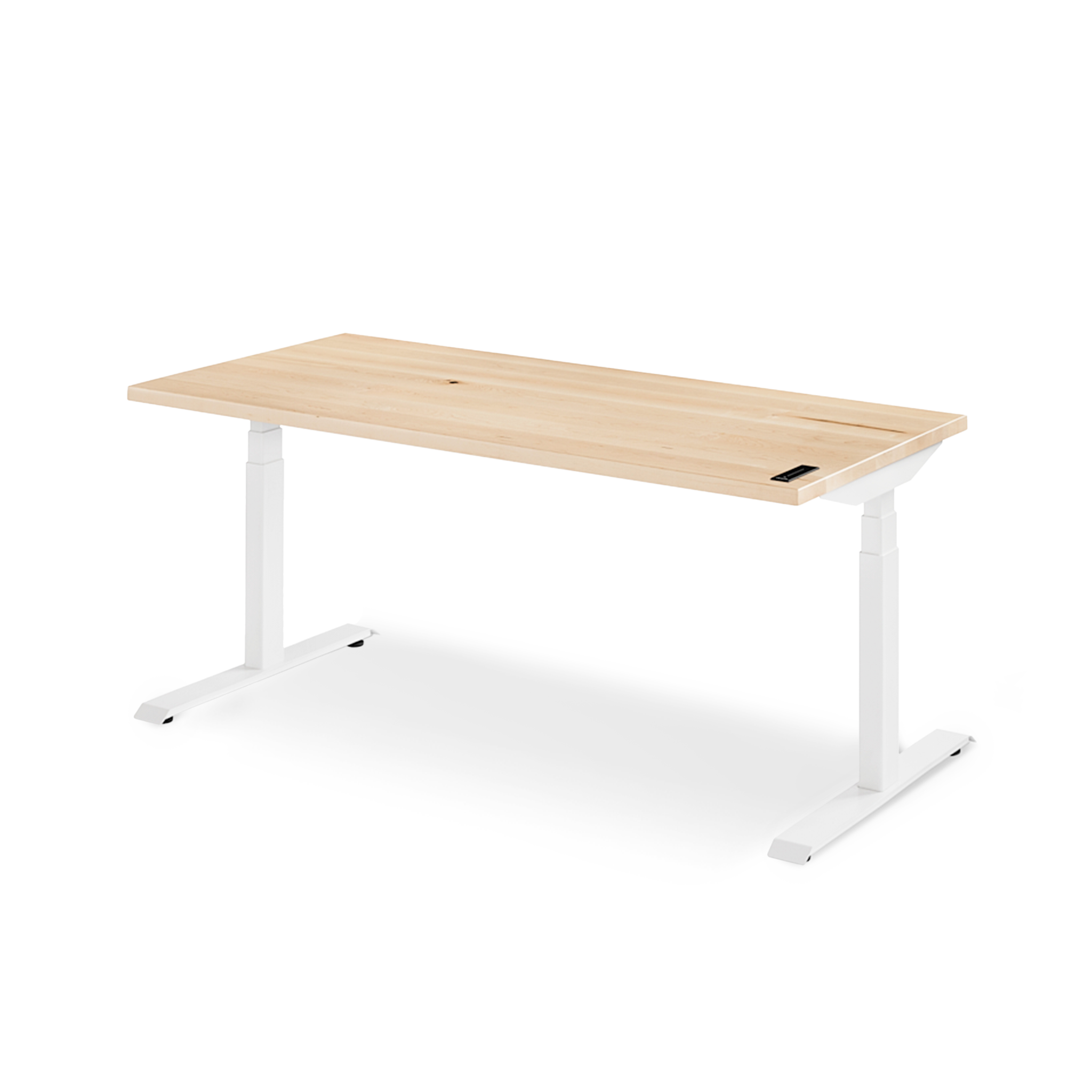 Almost Perfect Sway Desk - Maple/White - Érable/Blanc