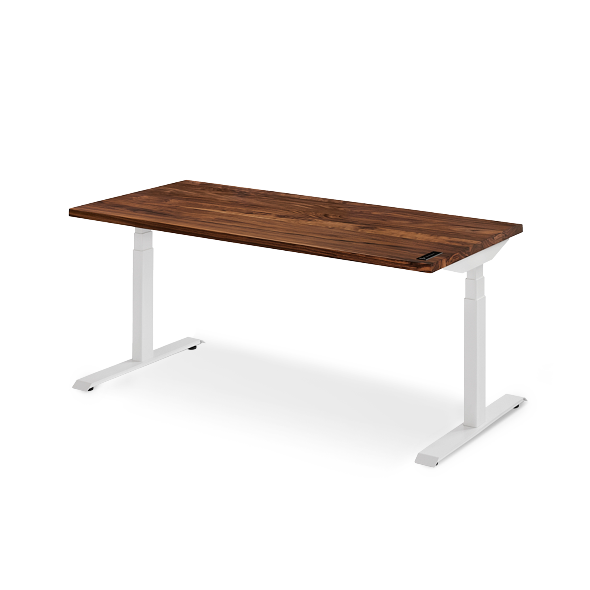 Almost Perfect Sway Desk - Walnut__White - Noyer__Blanc
