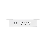Almost Perfect Power bar outlet - White/Under desk - Blanche/Sous bureau