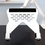 Single Monitor Arm - White/Single/Laptop Tray - Blanc/Simple/Support à portable